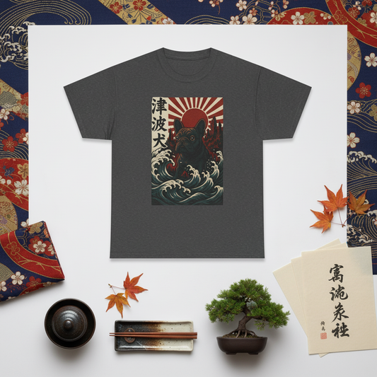 French Bulldogzilla T-shirt | Japanese Wave Frenchie Pullover | Retro Kaiju Dog Lover Crewneck