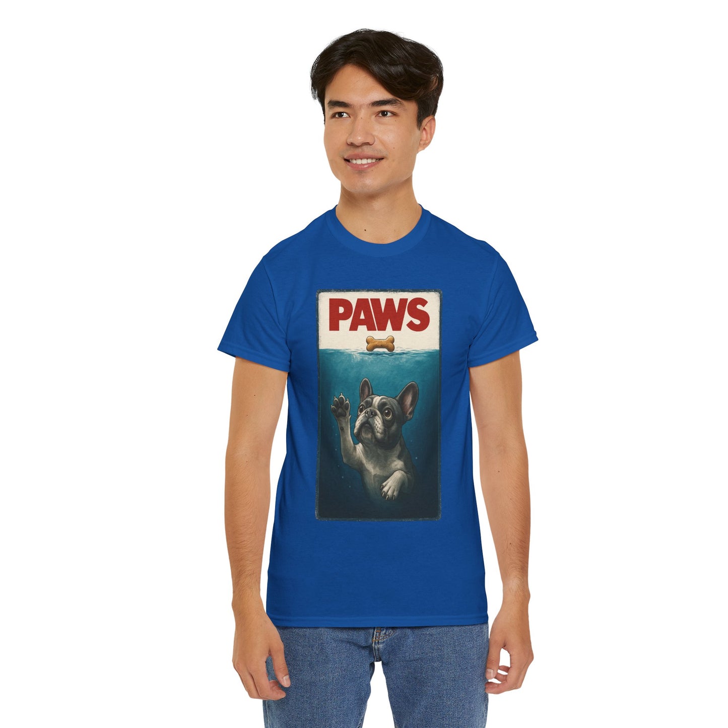 PAWS Frenchie Shirt | Funny French Bulldog Parody Tee | Dog Lover Novelty T-Shirt | Cute Frenchie Graphic | Unique Gift for Frenchie Owners
