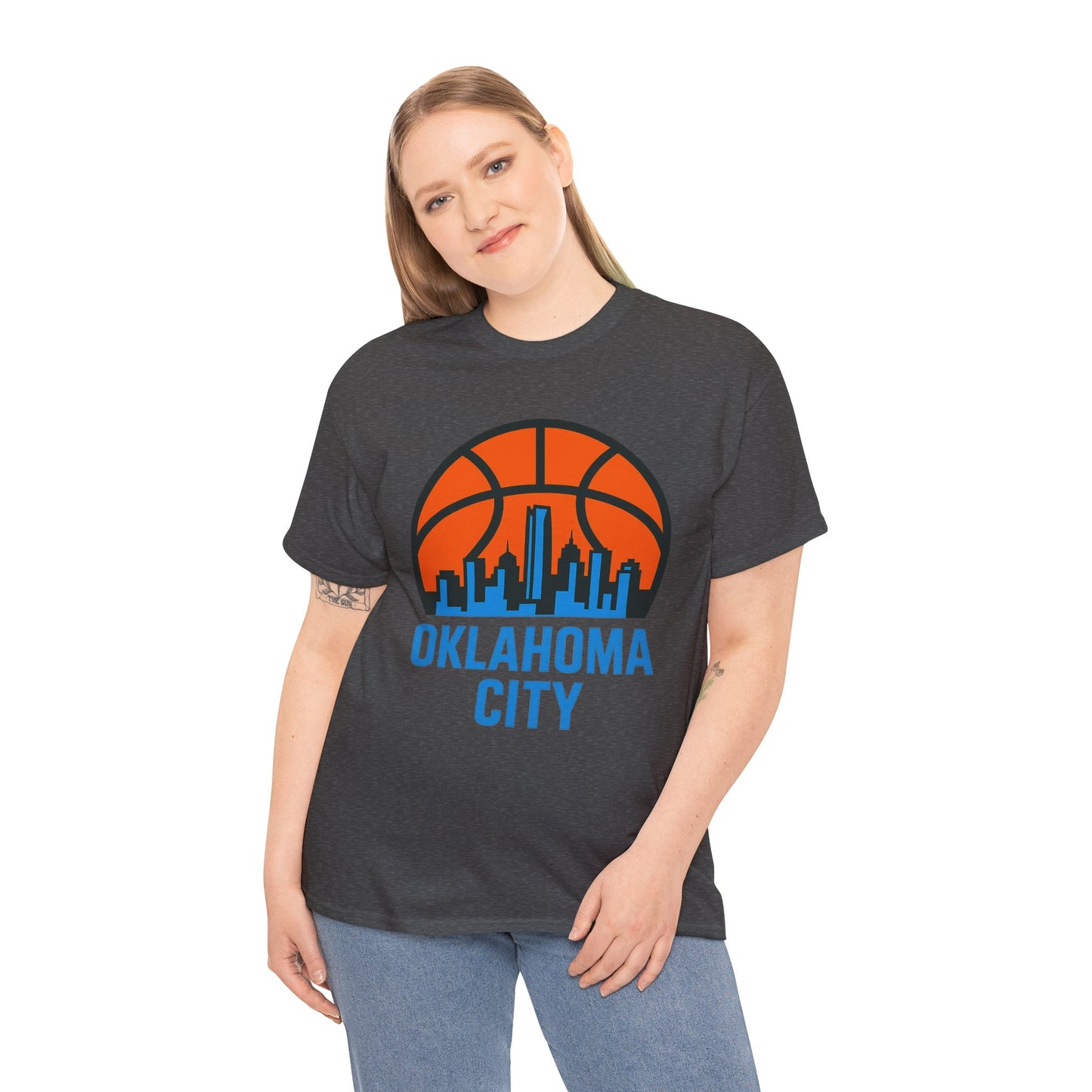 Oklahoma City Basketball Skyline T-Shirt