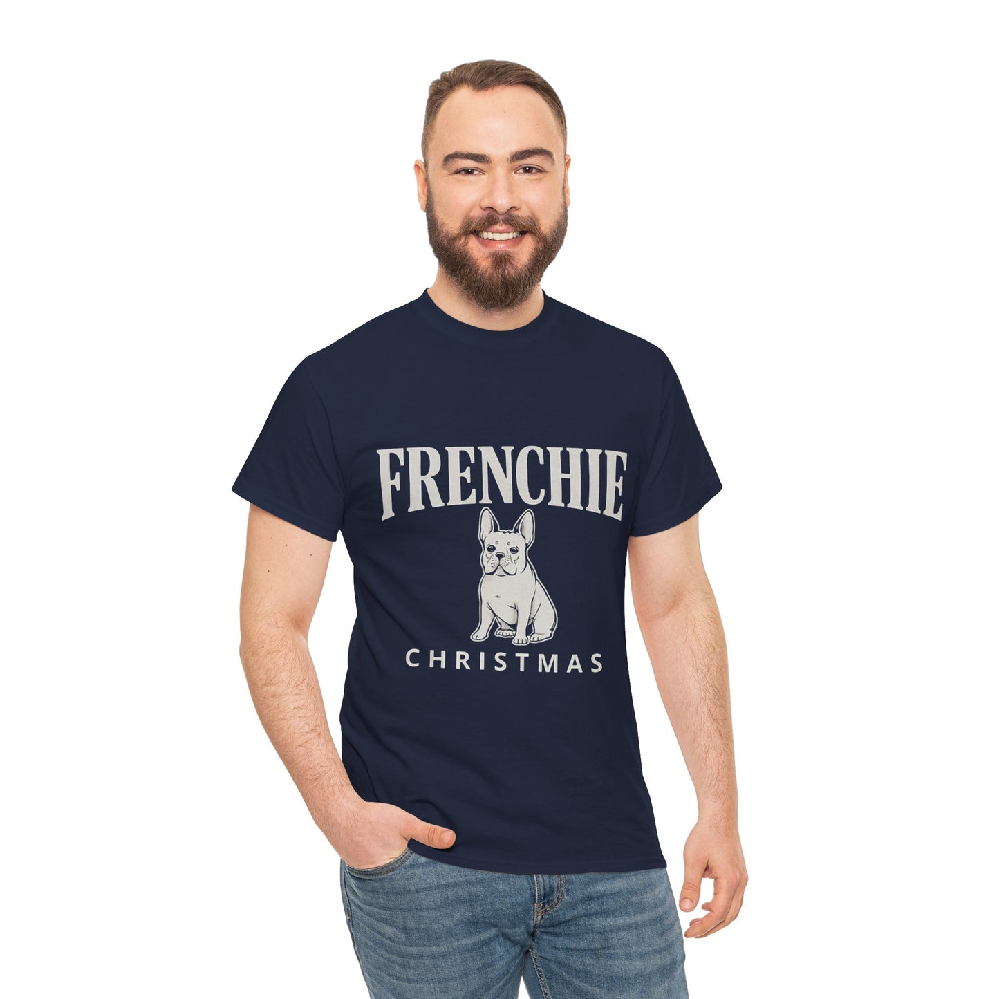 Frenchie Christmas Shirt – Cute French Bulldog Holiday Tee, Vintage Frenchie Christmas Gift, Dog Lover Xmas Graphic Tee, French Bulldog Christmas Apparel