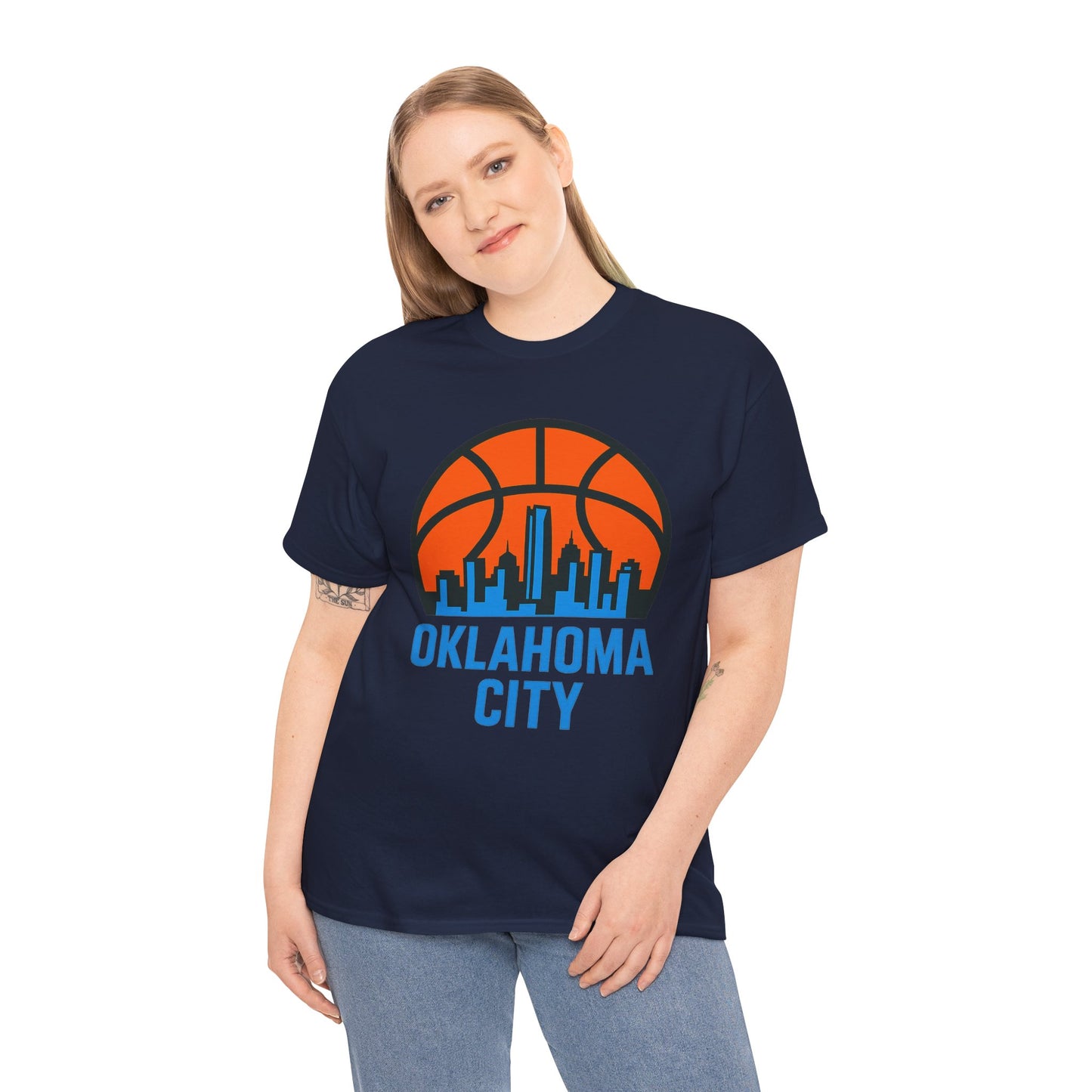 Oklahoma City Basketball Skyline T-Shirt