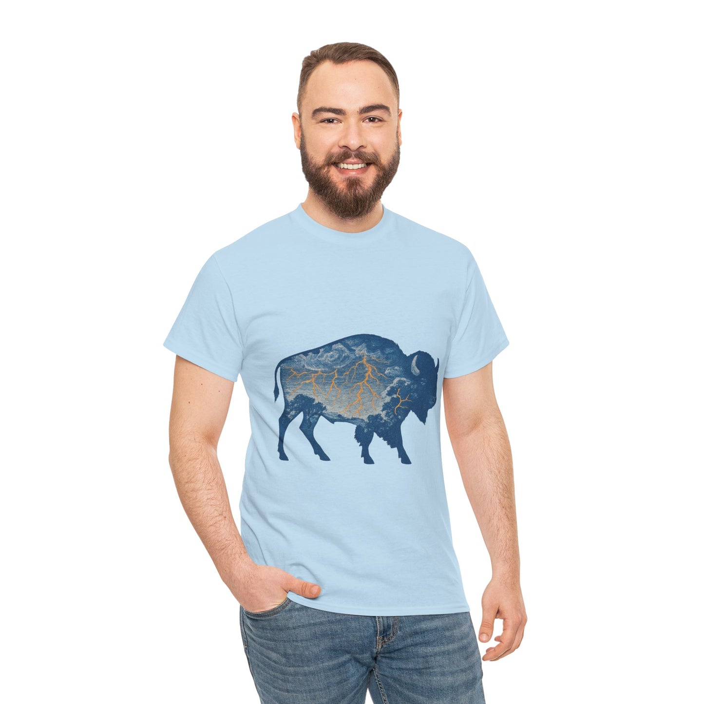 OKC Thunder Buffalo T-Shirt | Oklahoma Bison Lightning Sweatshirt | Retro Oklahoma Basketball Fan Sweater | Unisex