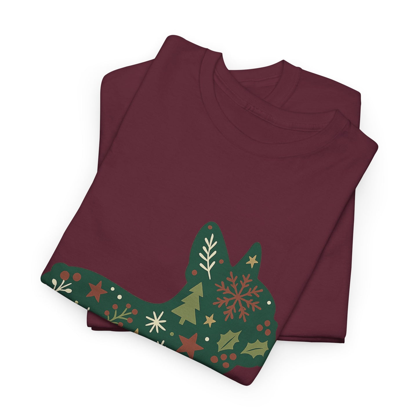 Christmas Frenchie Sweatshirt | Holiday French Bulldog Silhouette | Festive Dog Lover Gift | Cute Winter Frenchie Apparel