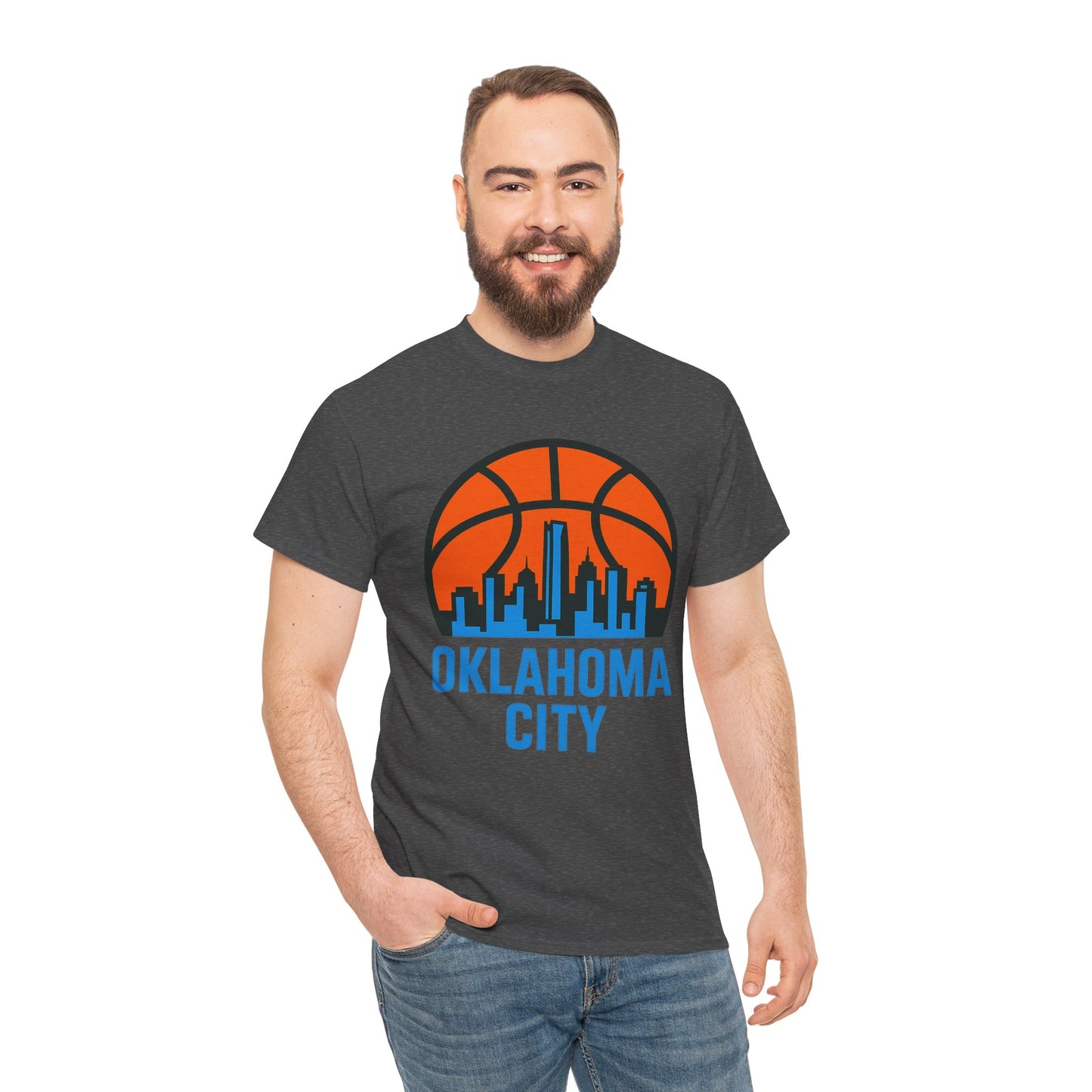 Oklahoma City Basketball Skyline T-Shirt