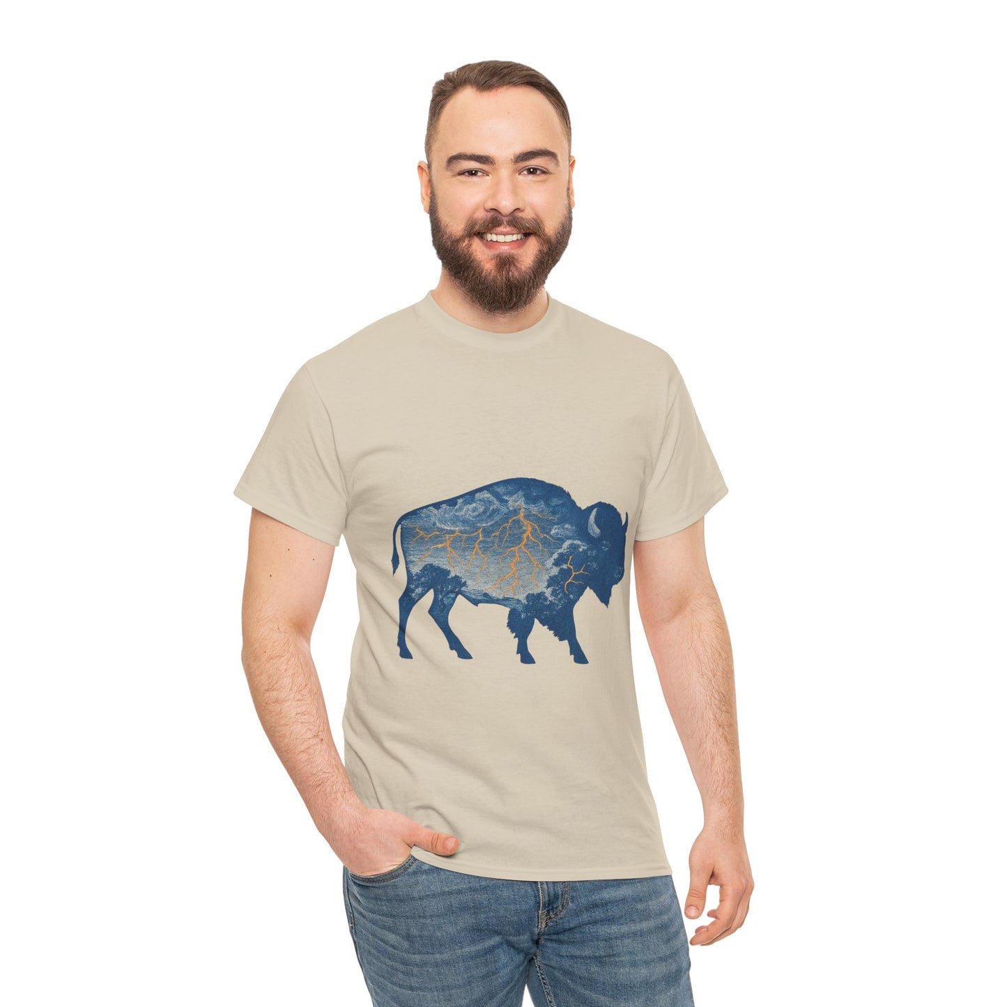 OKC Thunder Buffalo T-Shirt | Oklahoma Bison Lightning Sweatshirt | Retro Oklahoma Basketball Fan Sweater | Unisex
