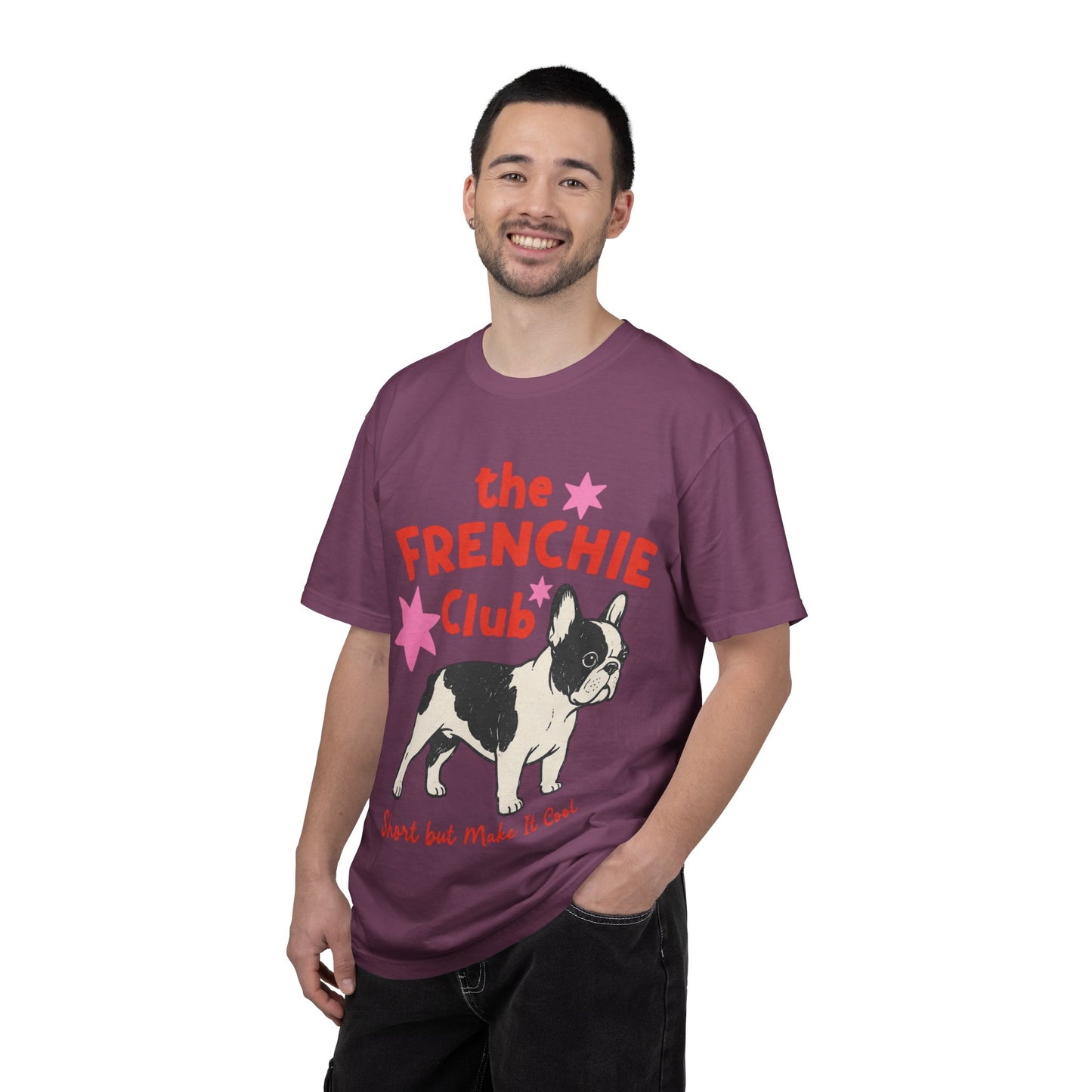 Frenchie Club Shirt, French Bulldog Graphic Tee, Short But Make It Cool Shirt, Cute Frenchie T-Shirt, Retro Dog Lover Gift, French Bulldog Lover Tee, Trendy Frenchie Shirt