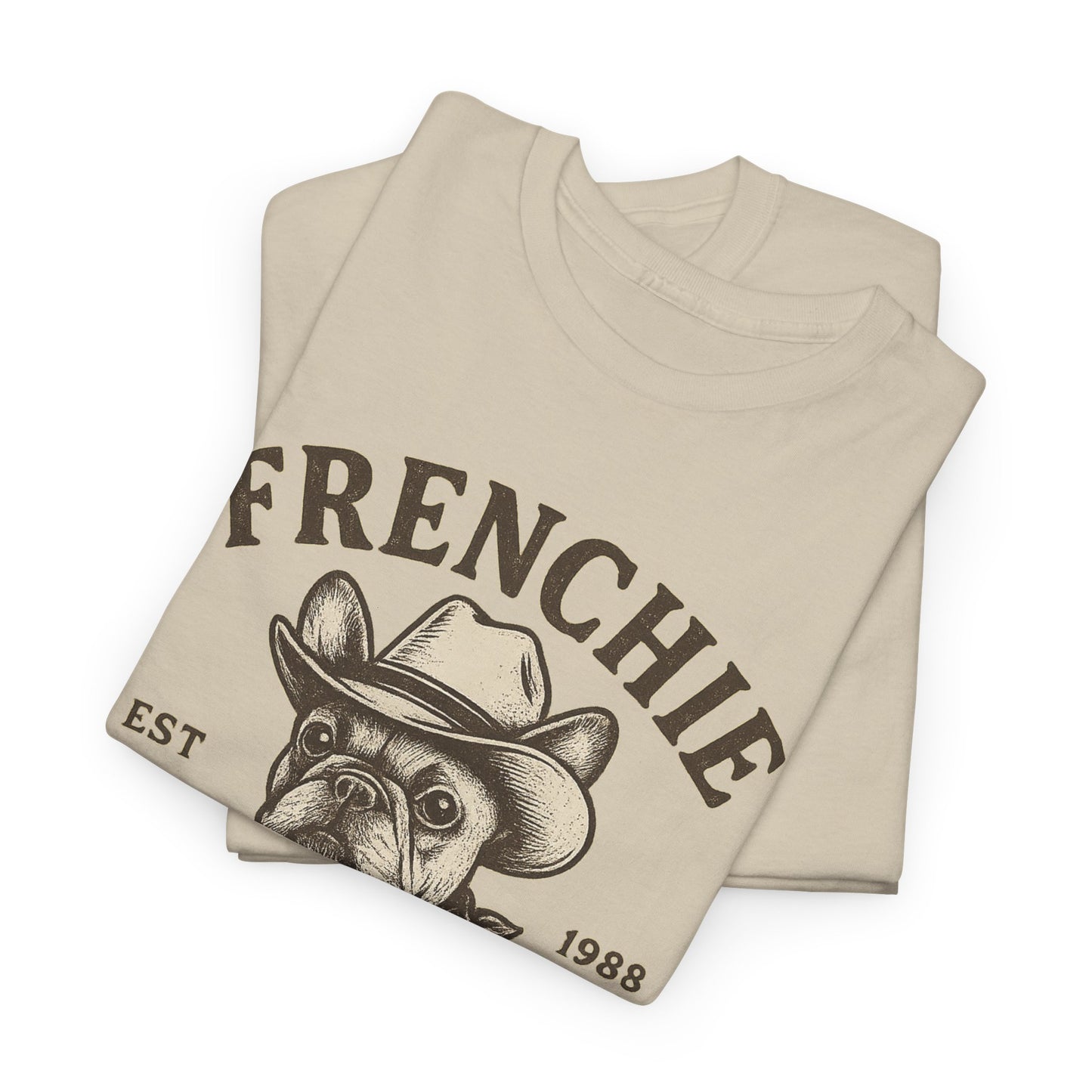 Frenchie Cowboy Club T-Shirt | Western French Bulldog Tee | Tulsa Oklahoma Dog Lover Shirt | Vintage Cowboy Graphic | Country Pet Gift