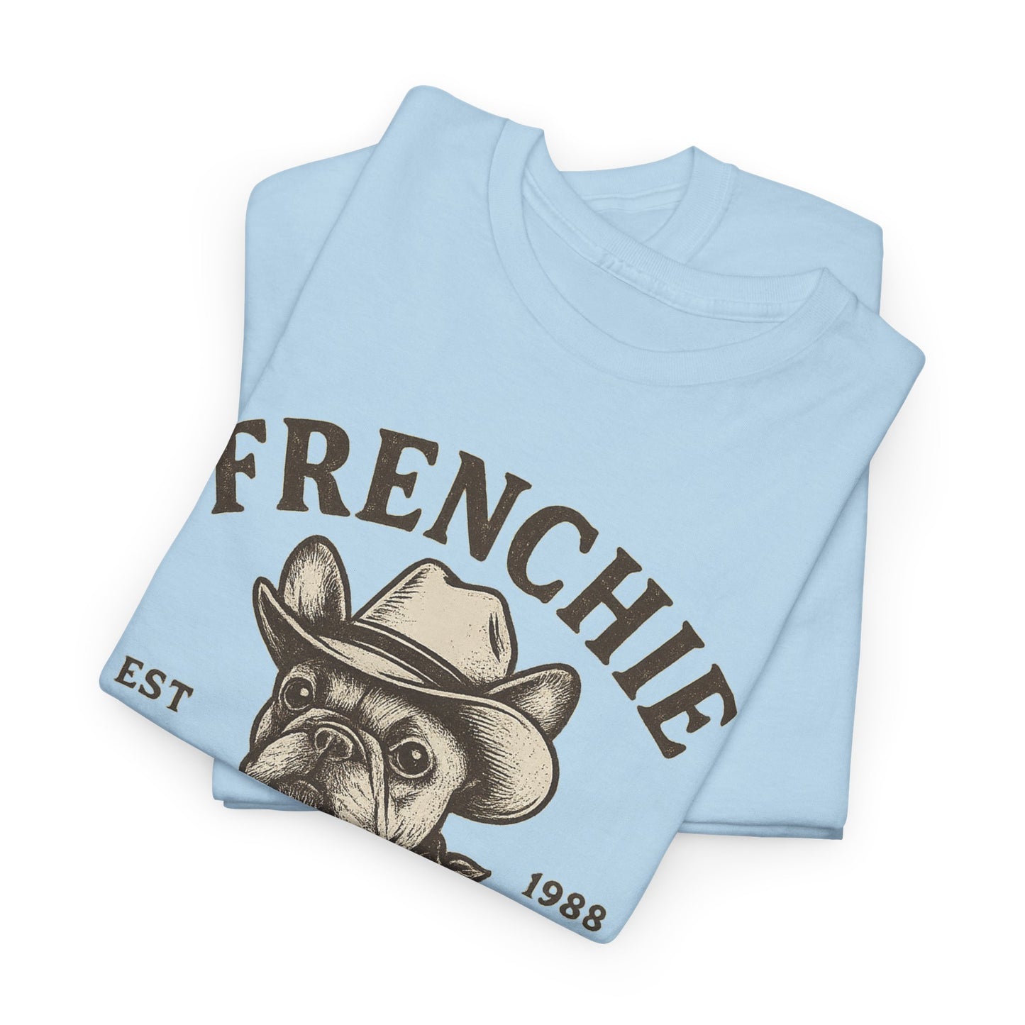Frenchie Cowboy Club T-Shirt | Western French Bulldog Tee | Tulsa Oklahoma Dog Lover Shirt | Vintage Cowboy Graphic | Country Pet Gift