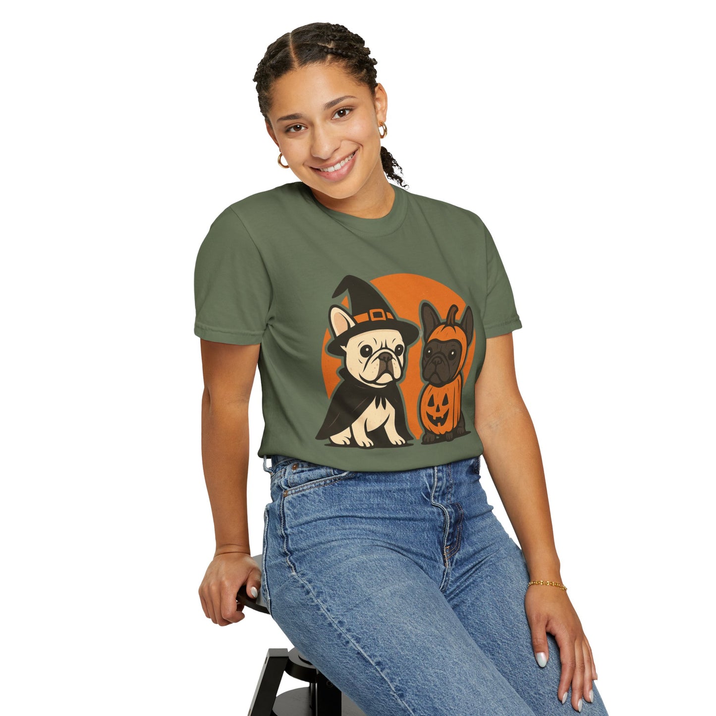 French Bulldog Halloween T-Shirt | Cute Spooky Frenchie Tee | Funny Dog Lover Shir