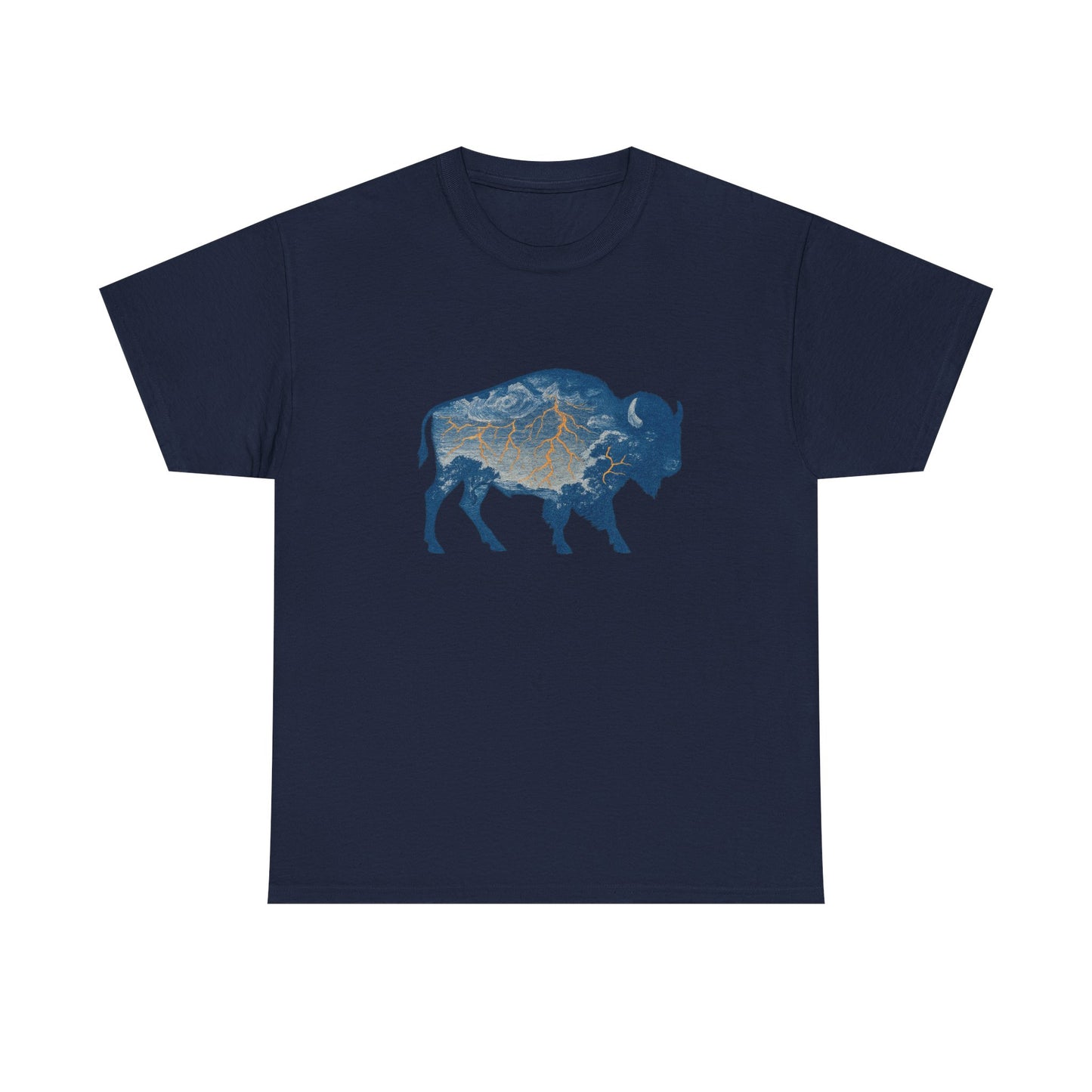 Thunder Bison Lightning T-Shirt | Oklahoma City Basketball Inspired Tee | OKC Game Day Shirt