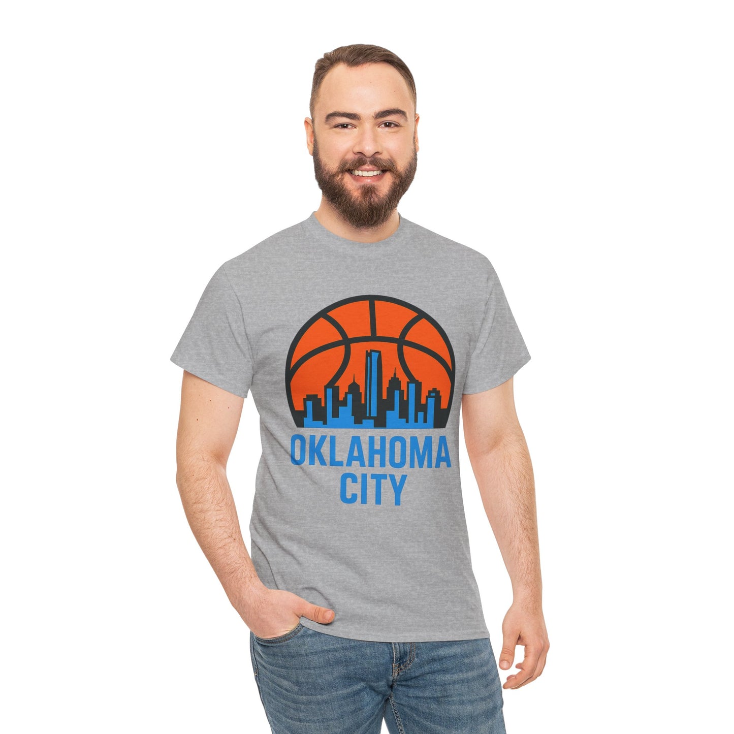 Oklahoma City Basketball Skyline T-Shirt
