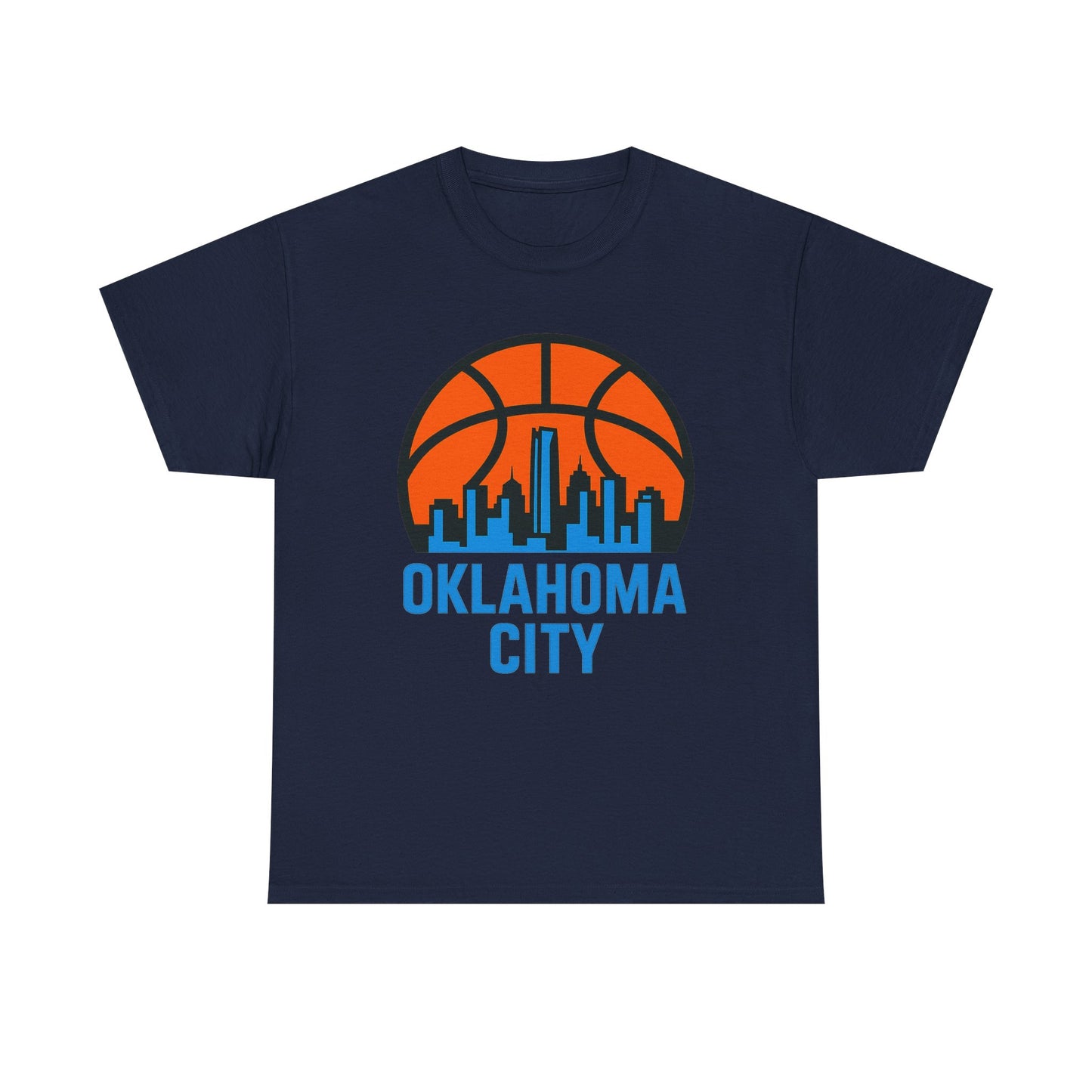 Oklahoma City Basketball Skyline T-Shirt