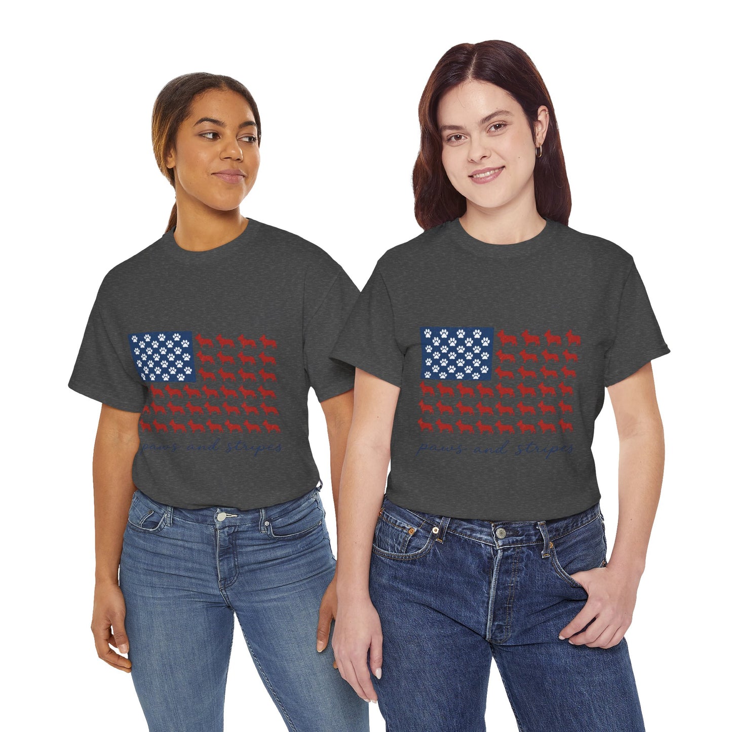 Paws and Stripes Shirt, Patriotic French Bulldog Tee, Frenchie American Flag Shirt, 4th of July Dog Lover Gift, USA Frenchie Tee