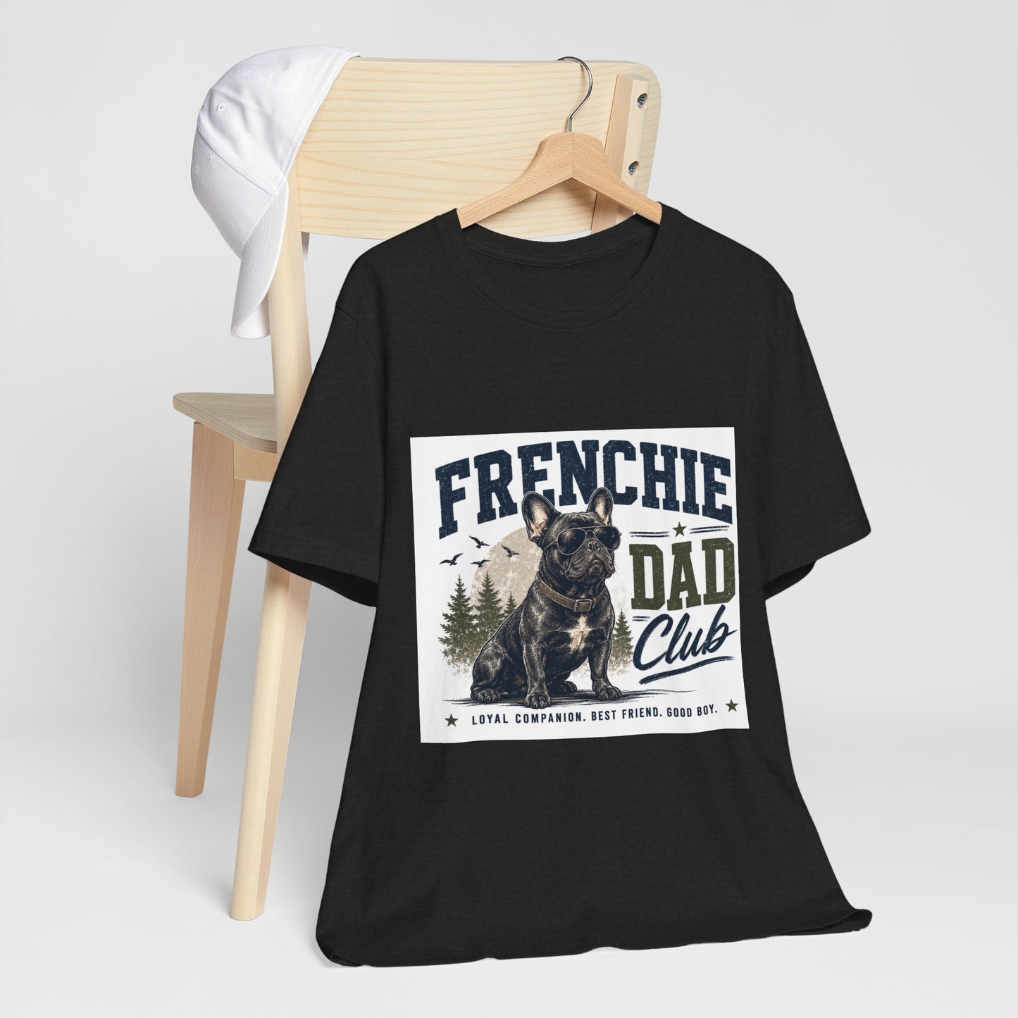 Frenchie Dad Club Shirt, French Bulldog Dad Tee, Dog Dad Gift, French Bulldog Shirt for Men, Father’s Day Frenchie T-Shirt, Dog Lover Graphic Tee