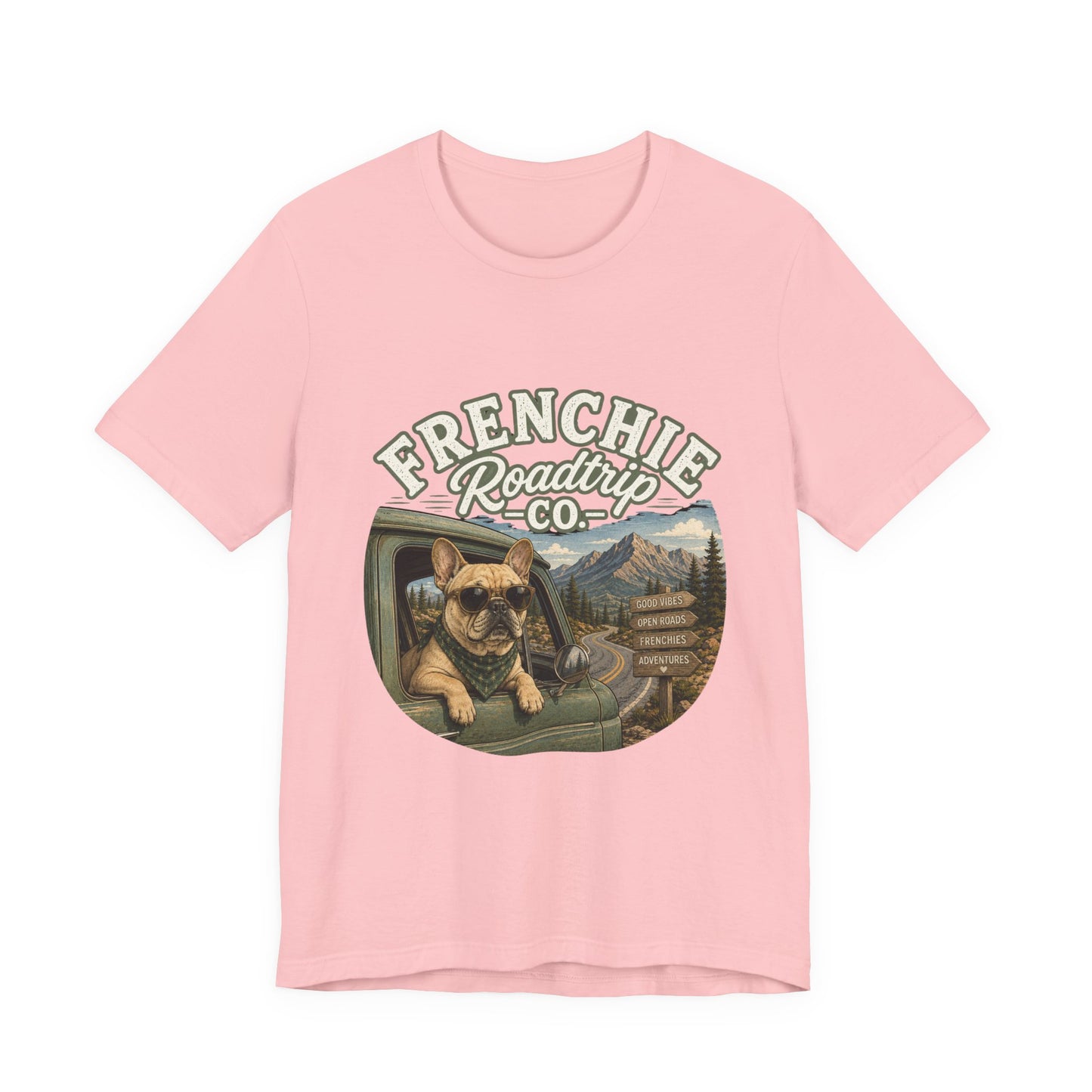 Frenchie Roadtrip Co Shirt, French Bulldog Road Trip Tee, Adventure Frenchie Shirt, Camping Dog Shirt, Travel Lover Gift, Vintage French Bulldog Tee, Outdoor Dog Apparel
