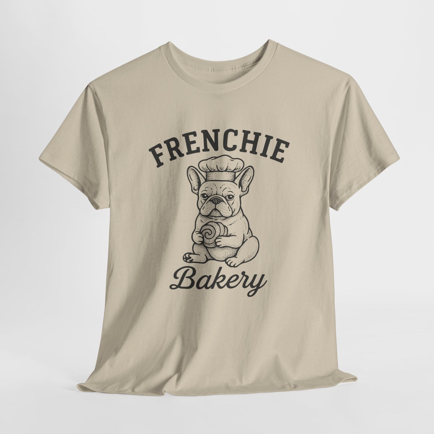 Frenchie Bakery T-Shirt French Bulldog Chef Tee, Cute Dog Lover Gift, Vintage Frenchie Café Graphic