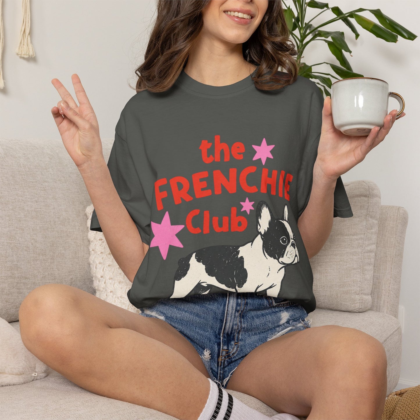 Frenchie Club Shirt, French Bulldog Graphic Tee, Short But Make It Cool Shirt, Cute Frenchie T-Shirt, Retro Dog Lover Gift, French Bulldog Lover Tee, Trendy Frenchie Shirt