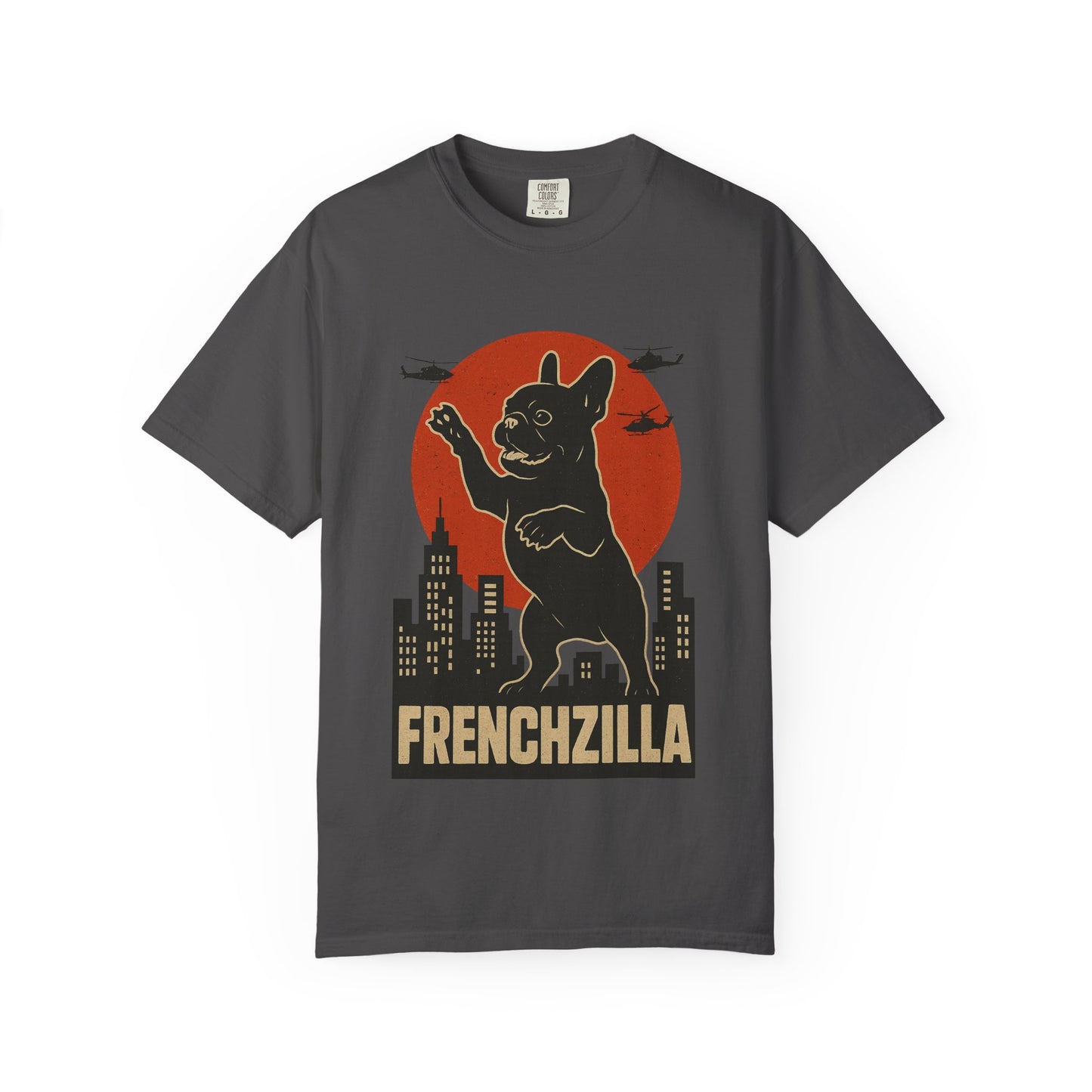 French Bulldogzilla T-shirt | Retro Japanese Frenchie Tee | Funny Inspired Dog Lover Gift | Unisex t-shirt