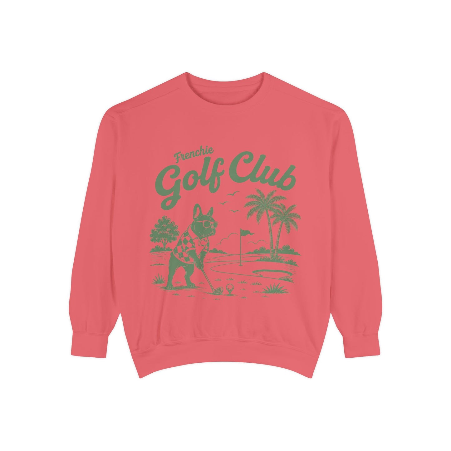 Frenchie Golf Club Sweatshirt — Cute French Bulldog Golfer Pullover