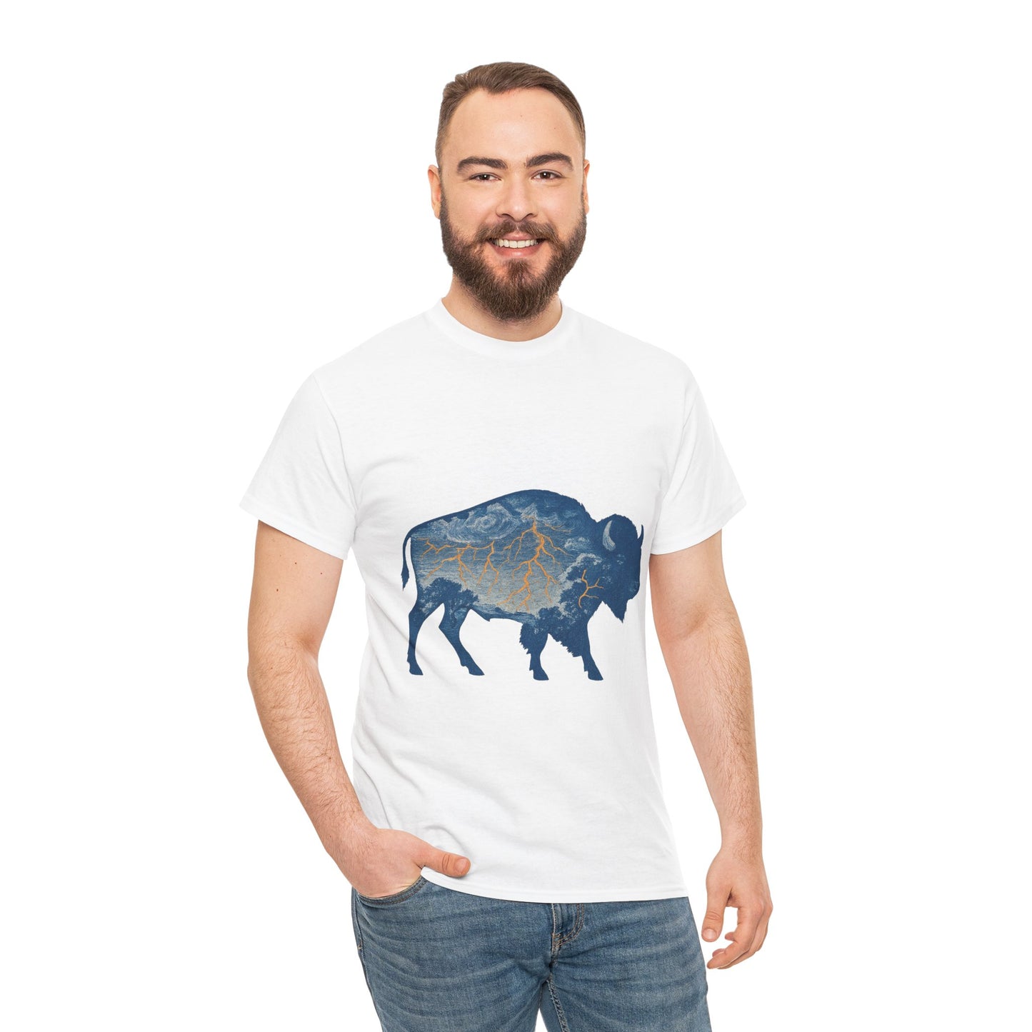 OKC Thunder Buffalo T-Shirt | Oklahoma Bison Lightning Sweatshirt | Retro Oklahoma Basketball Fan Sweater | Unisex