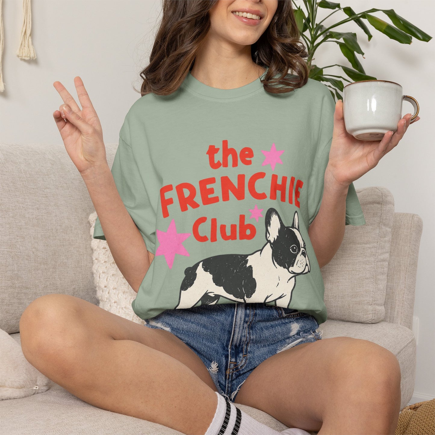 Frenchie Club Shirt, French Bulldog Graphic Tee, Short But Make It Cool Shirt, Cute Frenchie T-Shirt, Retro Dog Lover Gift, French Bulldog Lover Tee, Trendy Frenchie Shirt