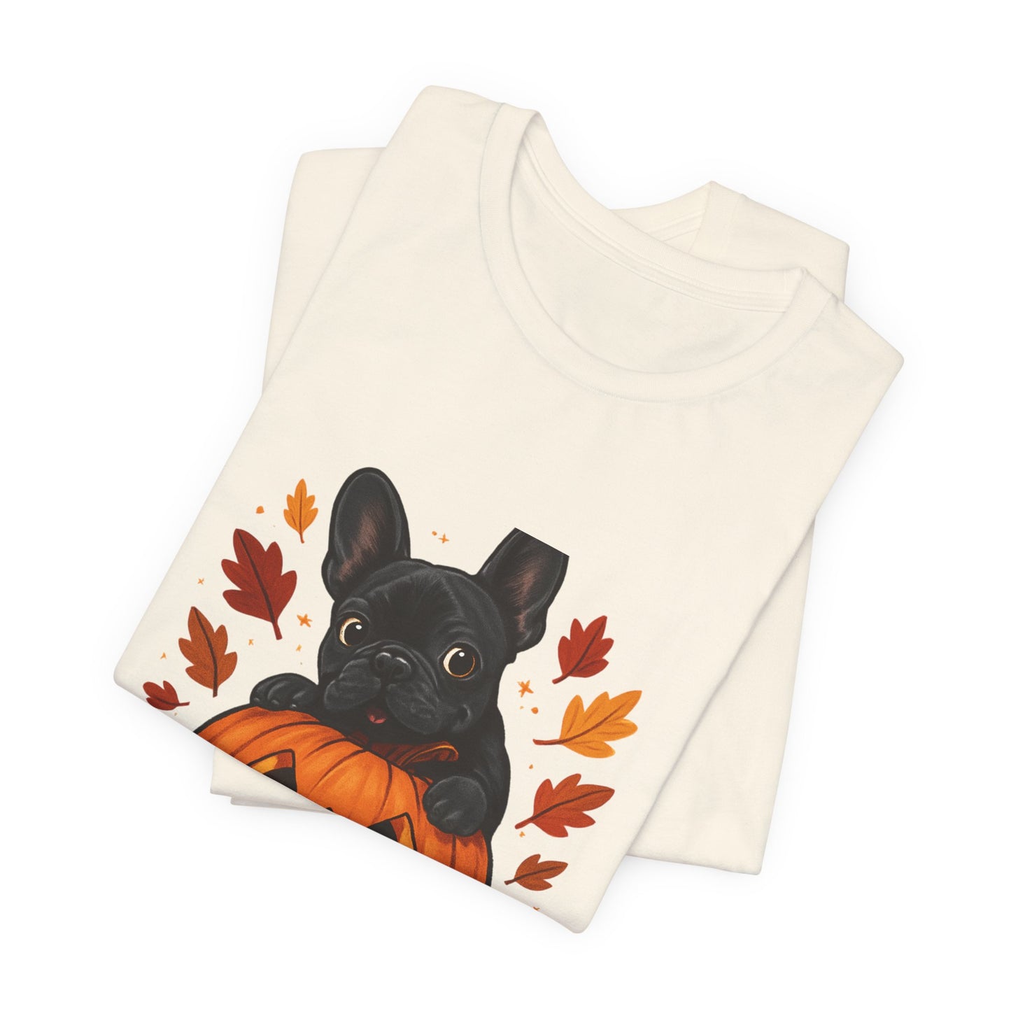 Cutest Pumpkin in the Patch Frenchie T-Shirt | Halloween Dog Lover Tee | Fall French Bulldog Shirt | Cute Pumpkin Patch Graphic Tee