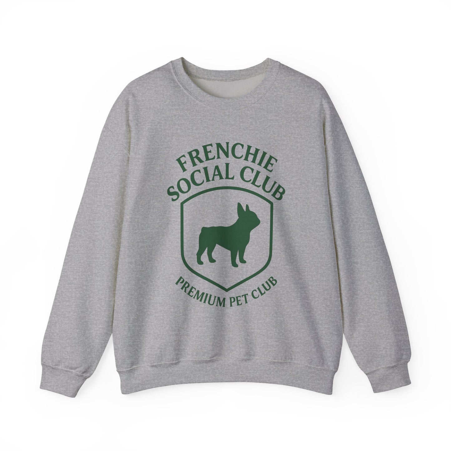 French Bulldog Club Sweatshirt | Retro Frenchie Pullover | Unisex Dog Lover Crewneck | Minimal Country Club Style Frenchie Sweater