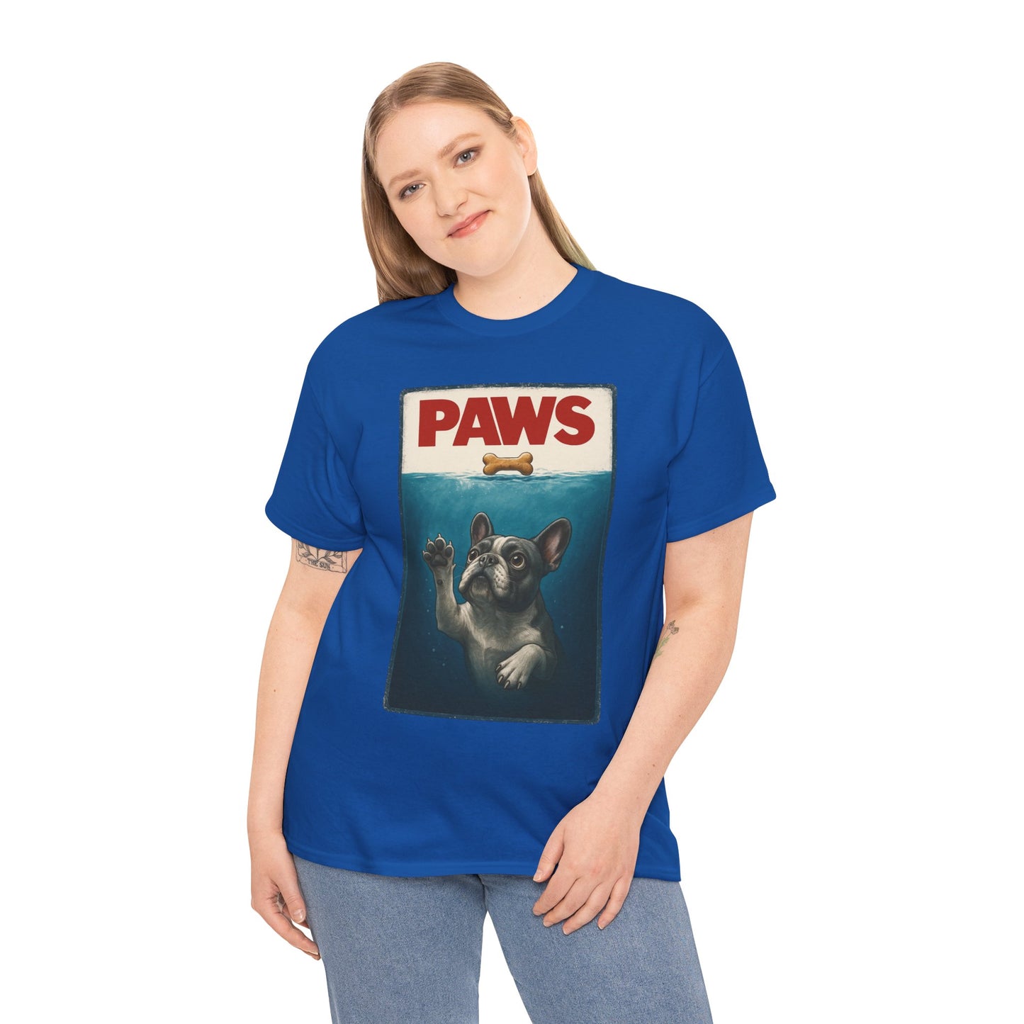 PAWS Frenchie Shirt | Funny French Bulldog Parody Tee | Dog Lover Novelty T-Shirt | Cute Frenchie Graphic | Unique Gift for Frenchie Owners