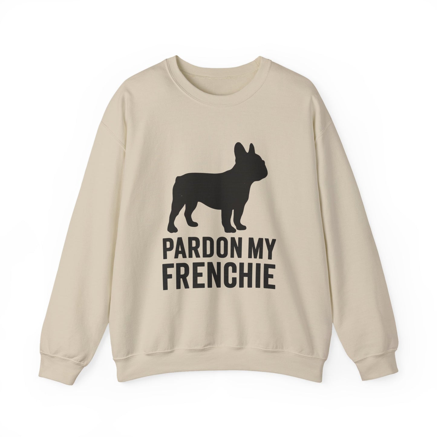 Pardon My Frenchie Pullover | Retro French Bulldog Sweatshirt | Funny Dog Lover Crewneck | Vintage Graphic Frenchie Sweater for Her or Him