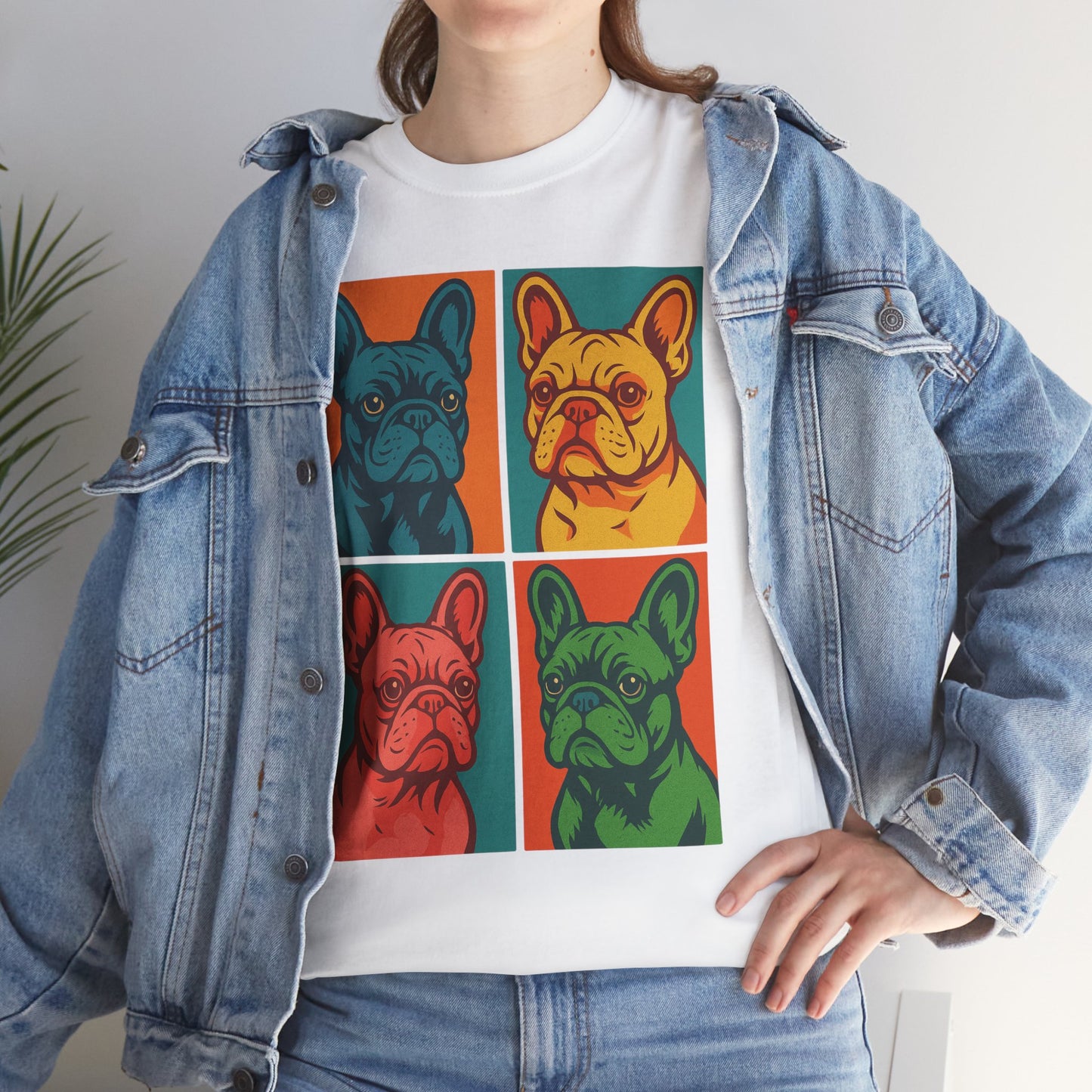 Pop Art French Bulldog T-Shirt • Colorful Frenchie Dog Tee • Retro Pop Art Dog Shirt • French Bulldog Lover Gift • Bright Graphic Dog Tee