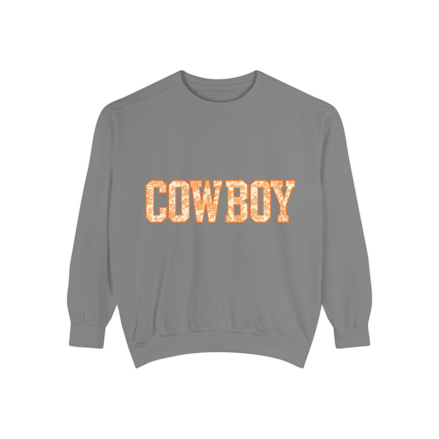 Toile Cowboy Sweatshirt | Oklahoma Game Day Pullover | Oklahoma Cowboy Country Crewneck | Western Toile Graphic Sweater