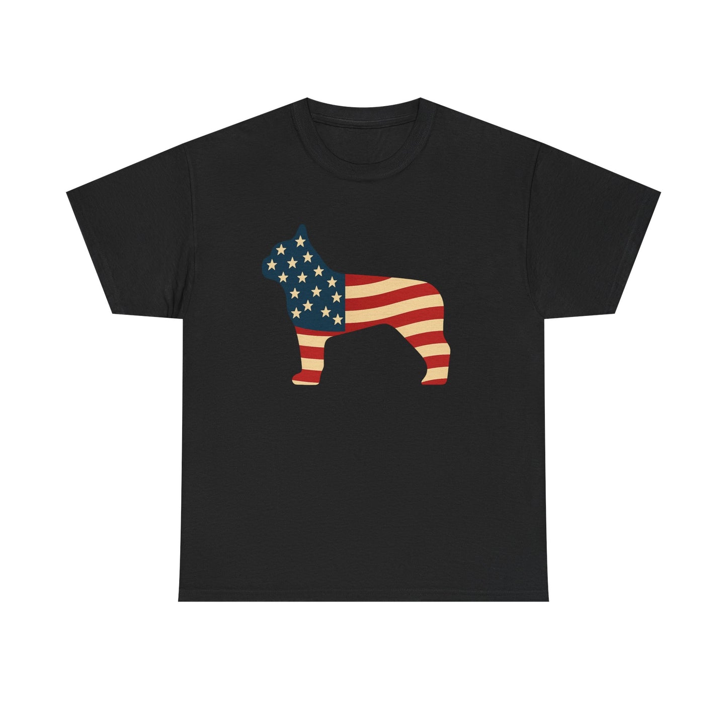 Patriotic French Bulldog T-Shirt | American Flag Frenchie Tee | USA Dog Lover Shirt | 4th of July French Bulldog Gift for Dog Moms & Dads