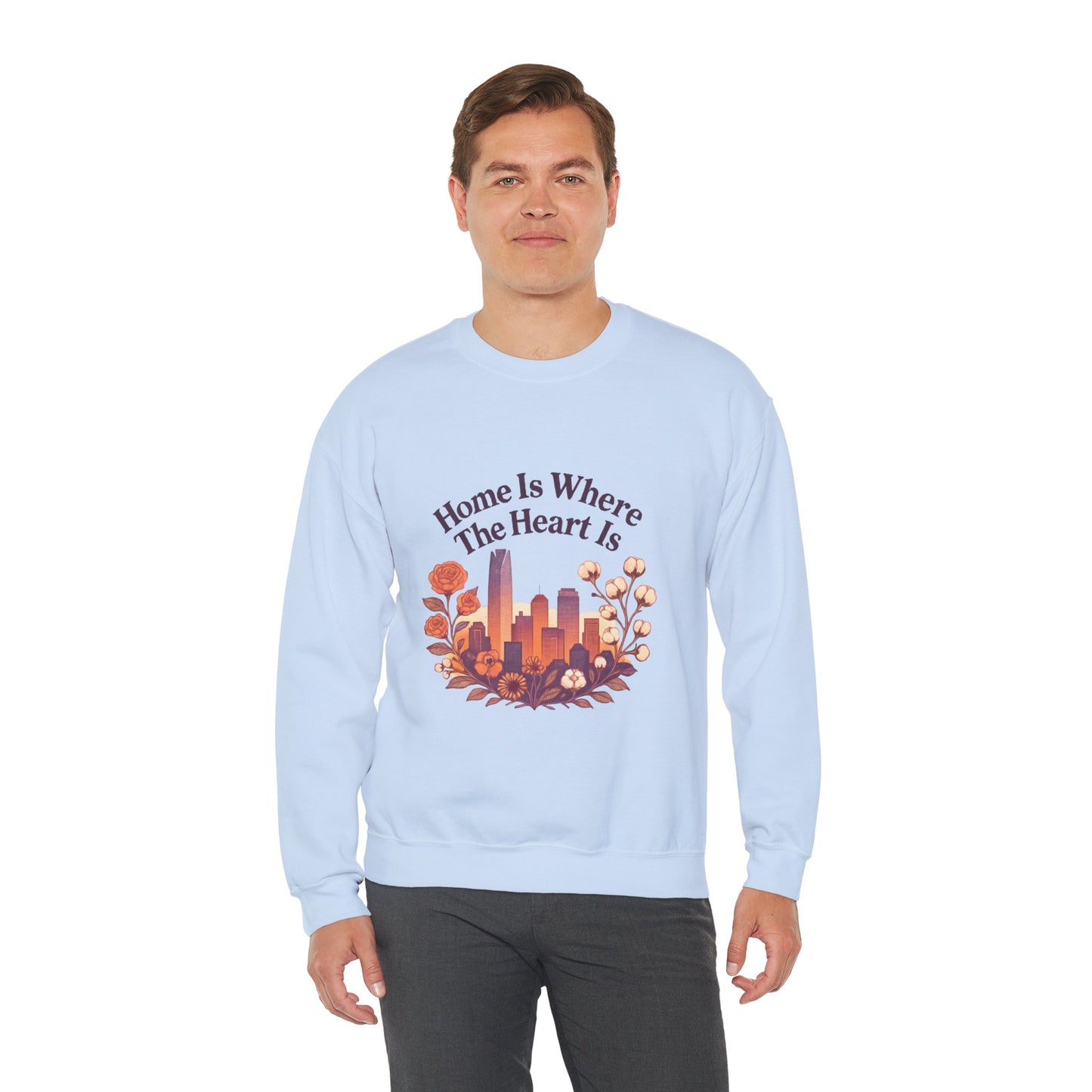 Home Is Where the Heart Is Oklahoma City Sweatshirt| OKC Pride Shirt | Oklahoma Love Sweatshirt