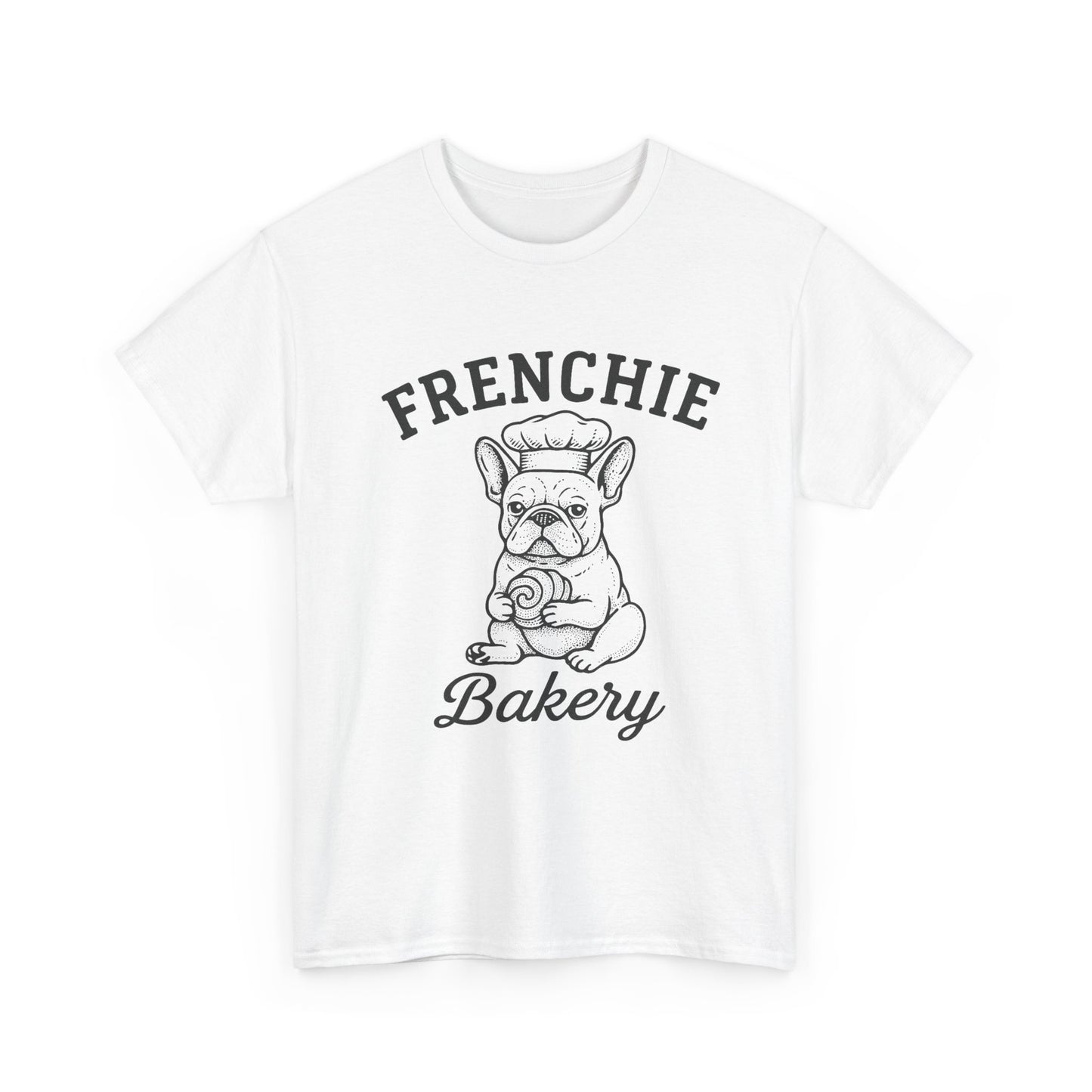 Frenchie Bakery T-Shirt French Bulldog Chef Tee, Cute Dog Lover Gift, Vintage Frenchie Café Graphic