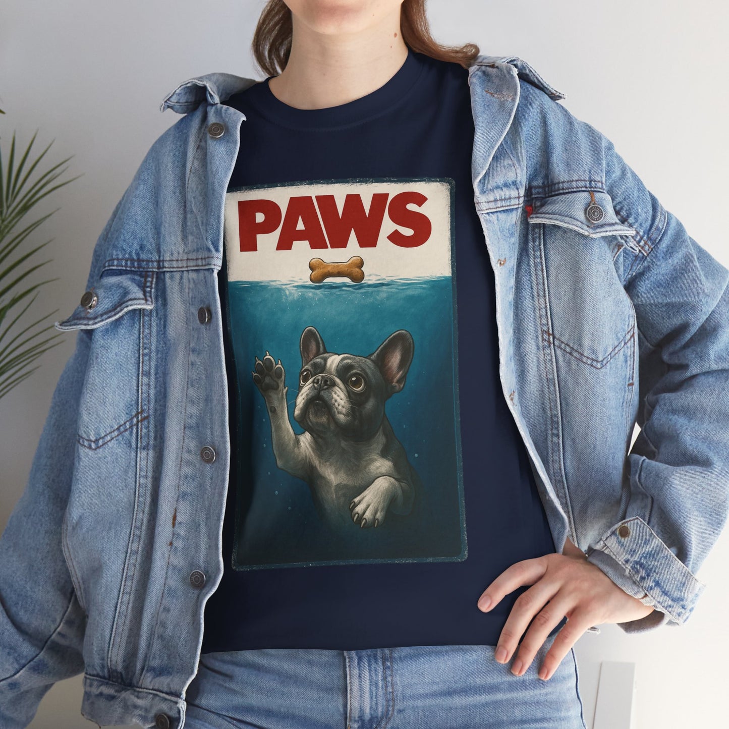 PAWS Frenchie Shirt | Funny French Bulldog Parody Tee | Dog Lover Novelty T-Shirt | Cute Frenchie Graphic | Unique Gift for Frenchie Owners