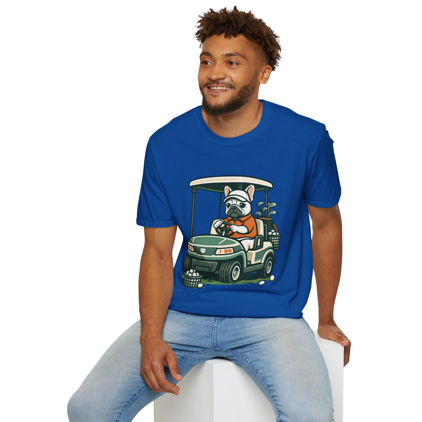 French Bulldog Golf Cart Shirt, Funny Golf Frenchie Tee, Golf Lover Gift, Frenchie Golfer T-Shirt, Golf Cart Dog Shirt, Golf Dad Gift, Cute French Bulldog Apparel