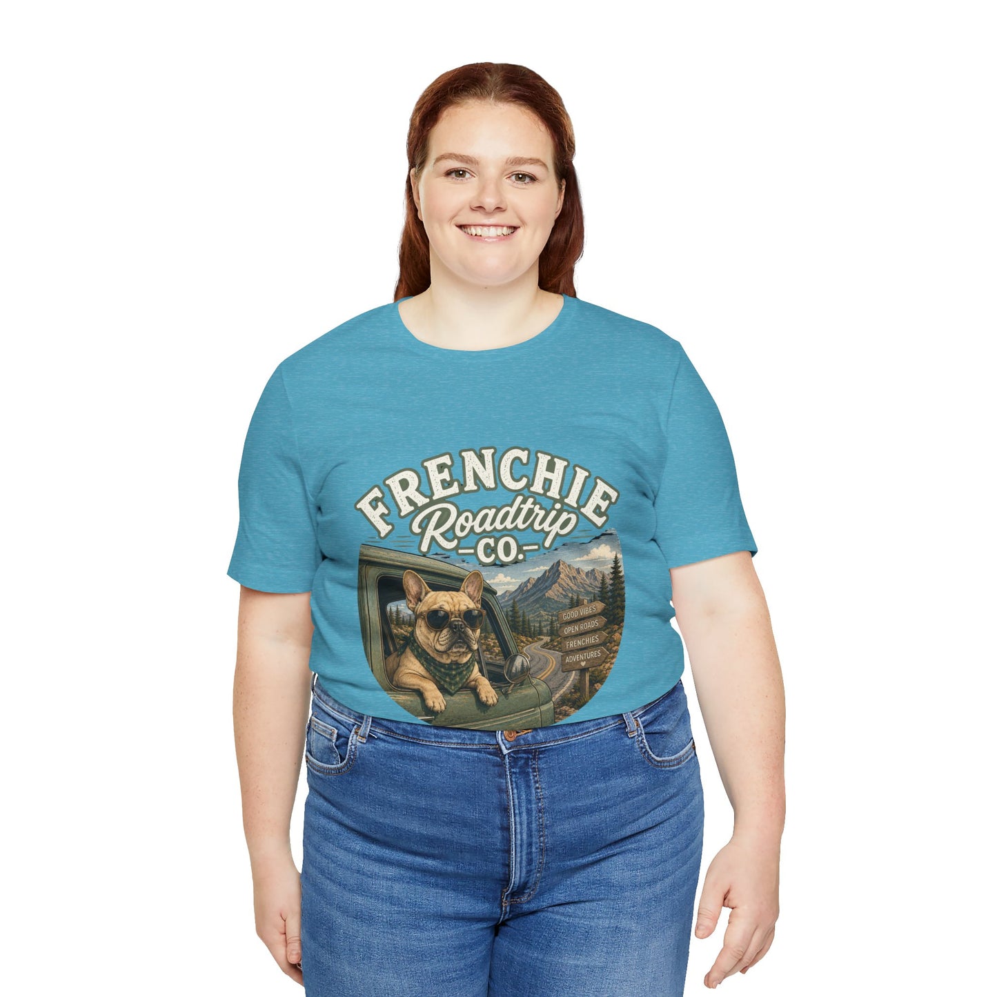 Frenchie Roadtrip Co Shirt, French Bulldog Road Trip Tee, Adventure Frenchie Shirt, Camping Dog Shirt, Travel Lover Gift, Vintage French Bulldog Tee, Outdoor Dog Apparel