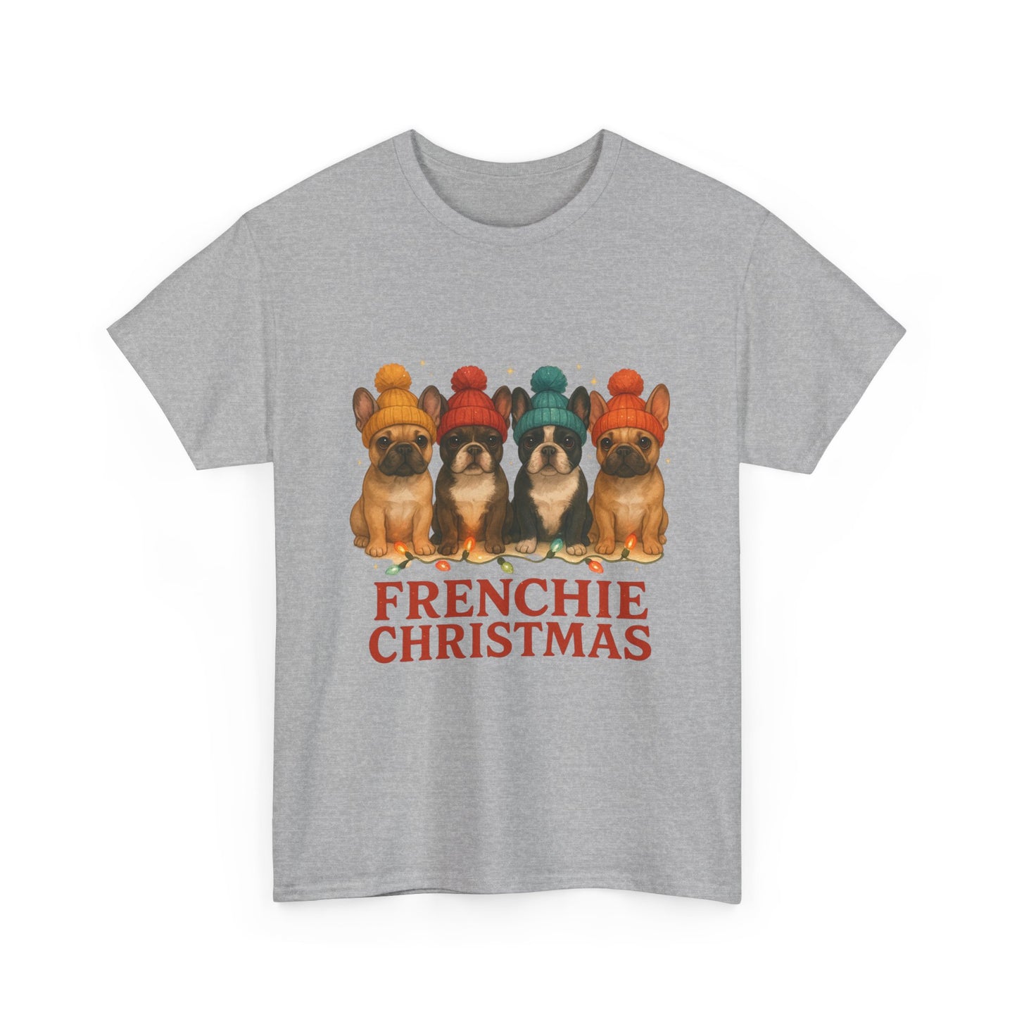 Frenchie Christmas Shirt | Cute French Bulldog Holiday Tee | Frenchie Dog Lovers Xmas Gift | Cozy Winter Pup T-Shirt