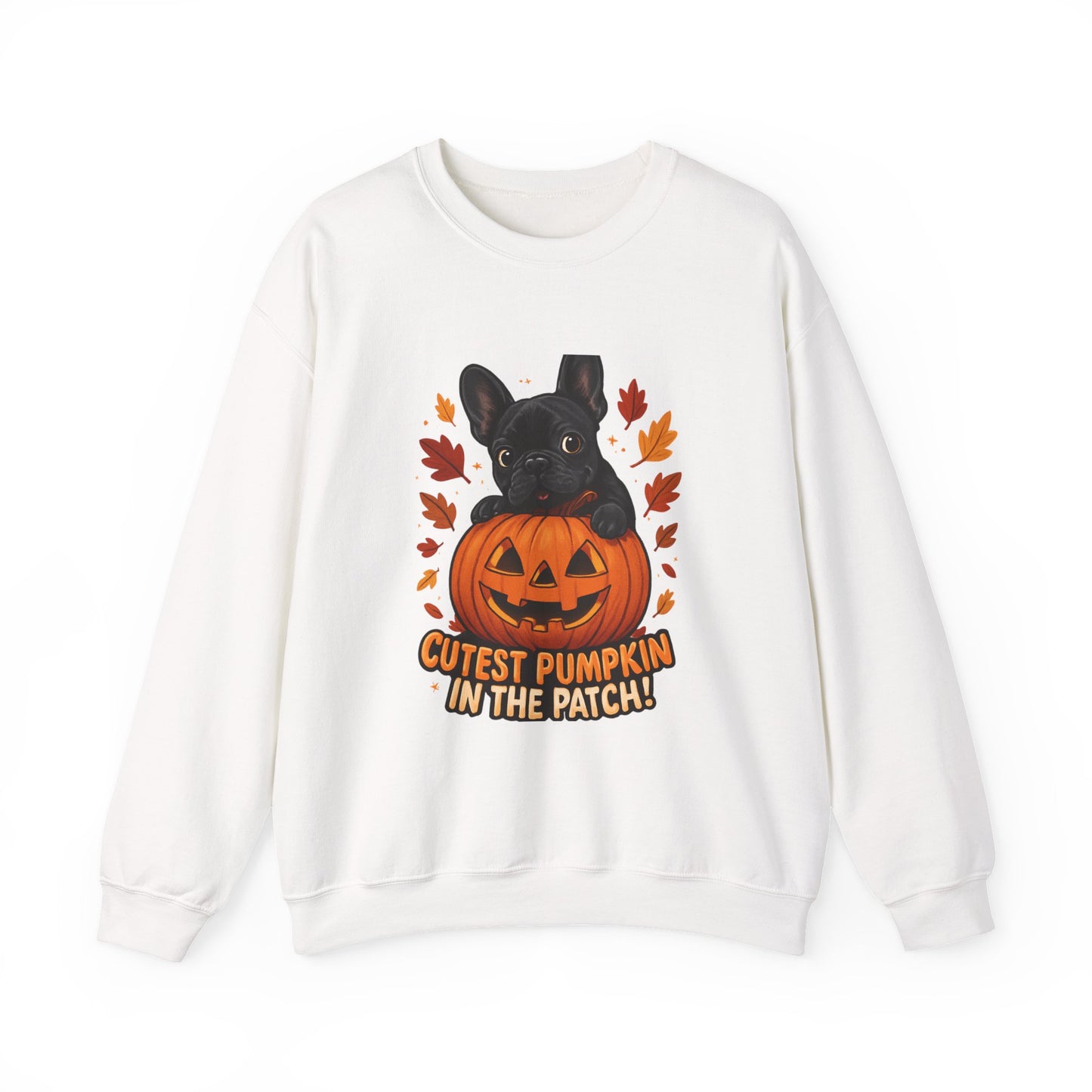 Cutest Pumpkin in the Patch Sweatshirt | Frenchie Fall Crewneck | Halloween Dog Lover Gift | Cozy French Bulldog Pumpkin Patch Pullover