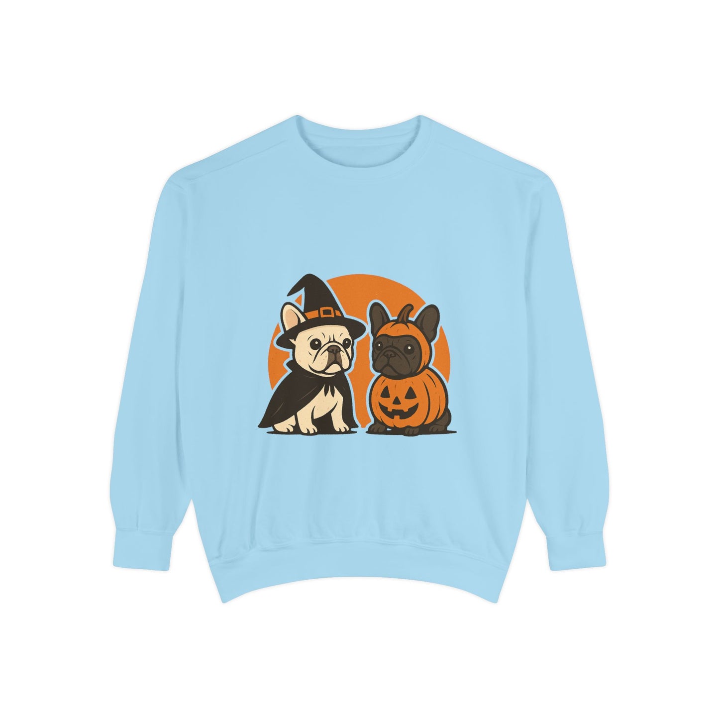 French Bulldog Halloween Sweatshirt | Spooky Frenchie Pullover | Witch Dog Lover Crewneck | Cute Pumpkin Fall Sweater