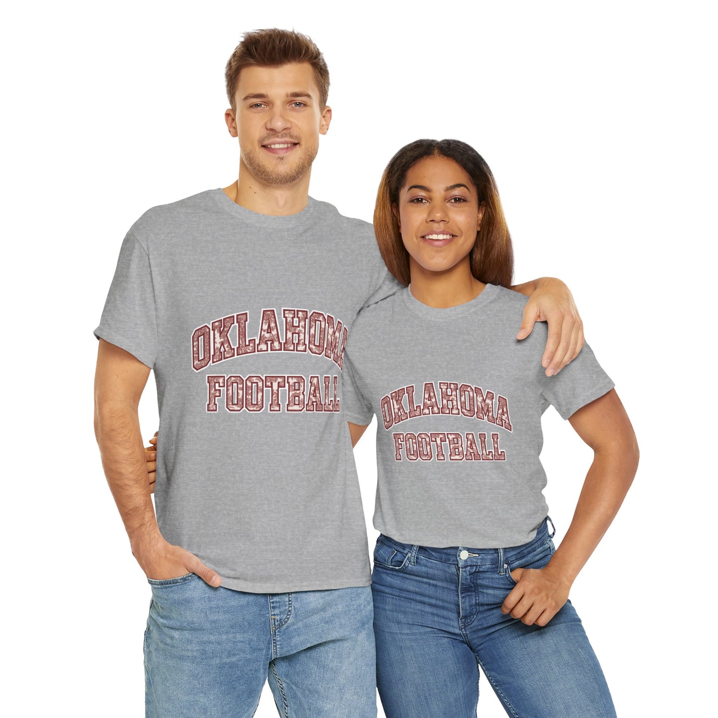 Oklahoma Football T-Shirt – Vintage Collegiate Style OU Game Day Tee, Retro Sports Shirt for Fans and Students