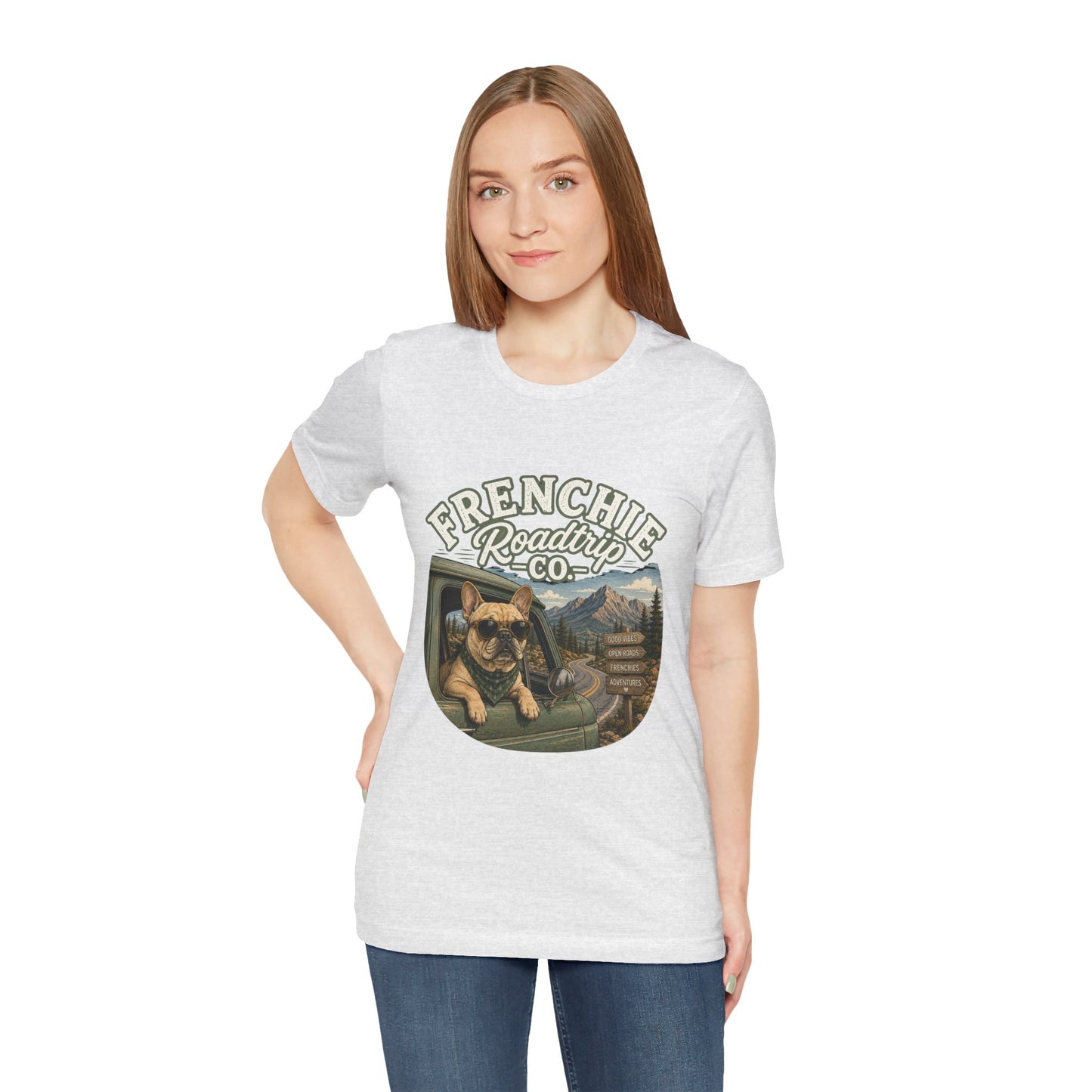 Frenchie Roadtrip Co Shirt, French Bulldog Road Trip Tee, Adventure Frenchie Shirt, Camping Dog Shirt, Travel Lover Gift, Vintage French Bulldog Tee, Outdoor Dog Apparel