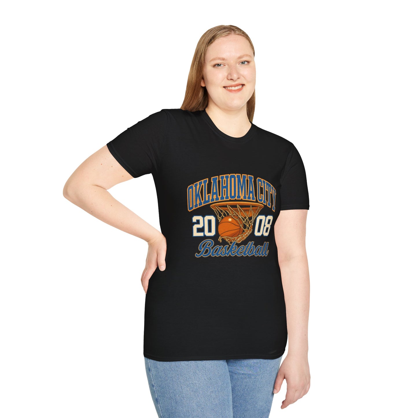 Oklahoma City Basketball T-Shirt | 2008 Retro Sports Tee | OKC Fan Shirt | Vintage Style Basketball Graphic | Local Pride Gift | Game Day Tee