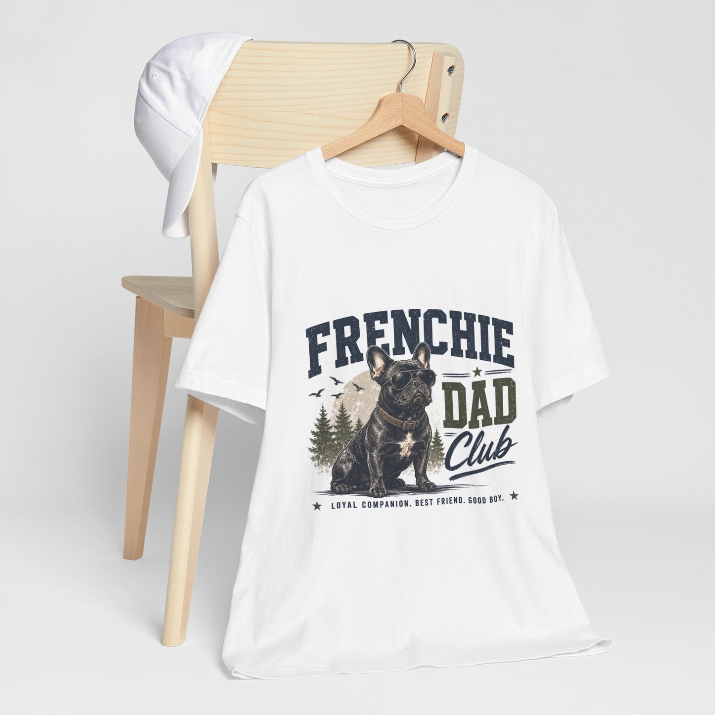 Frenchie Dad Club Shirt, French Bulldog Dad Tee, Dog Dad Gift, French Bulldog Shirt for Men, Father’s Day Frenchie T-Shirt, Dog Lover Graphic Tee