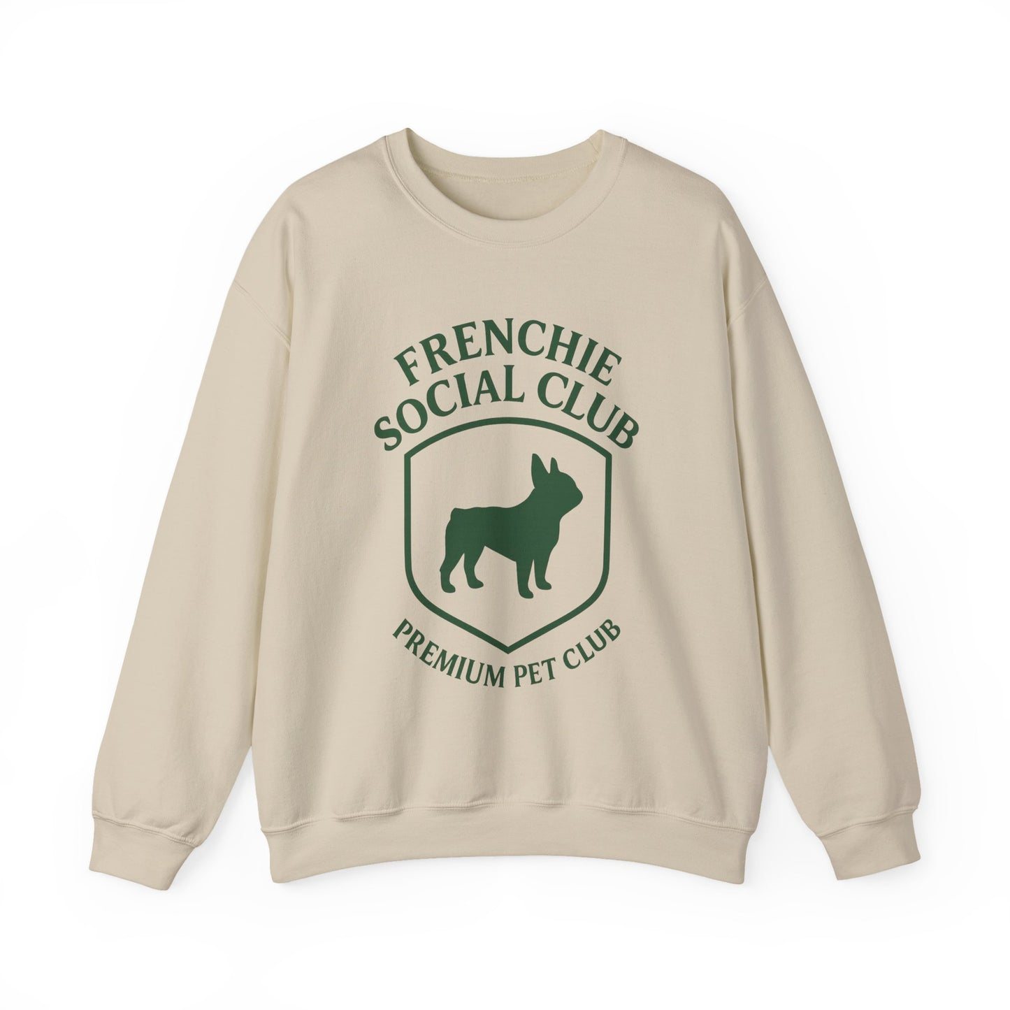 French Bulldog Club Sweatshirt | Retro Frenchie Pullover | Unisex Dog Lover Crewneck | Minimal Country Club Style Frenchie Sweater