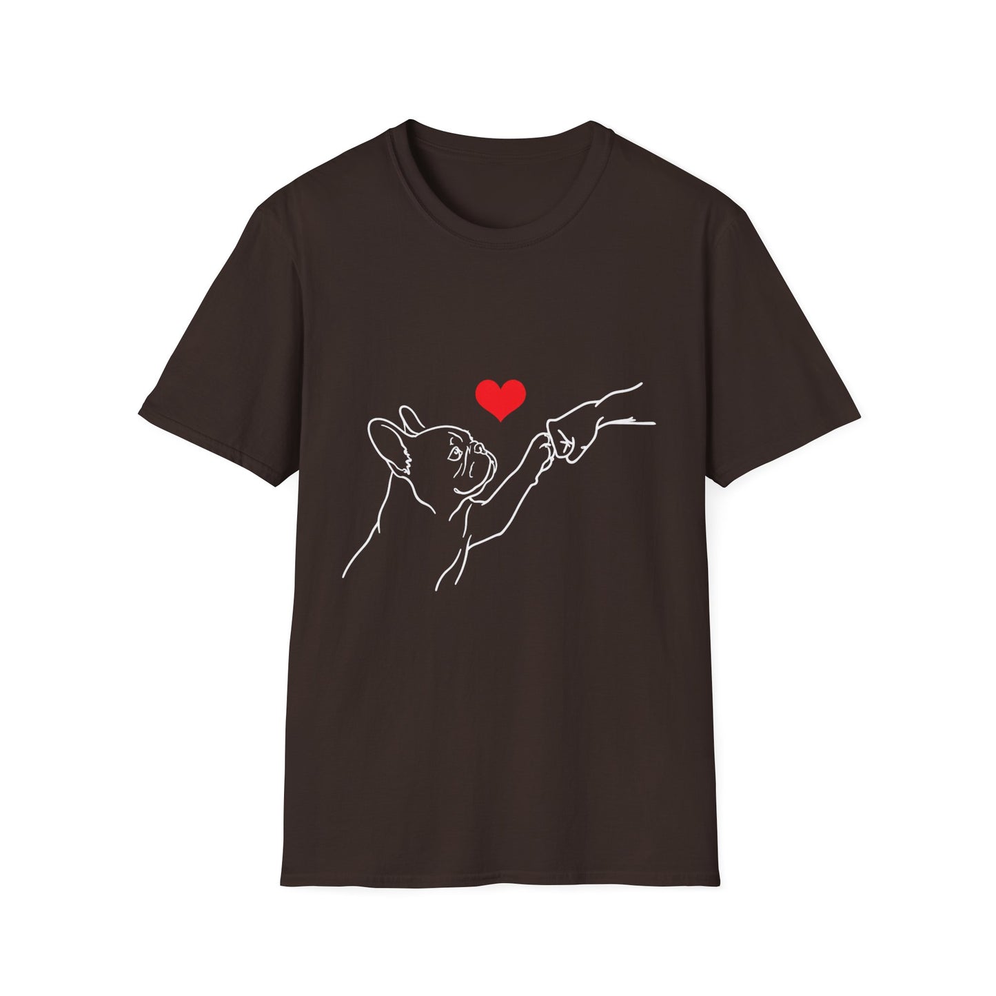 French Bulldog Love Shirt, Frenchie Mom Gift, French Bulldog Dad Shirt, Minimalist Frenchie Tee, Dog Lover Gift, French Bulldog Outline Shirt, Pet Memorial Tee