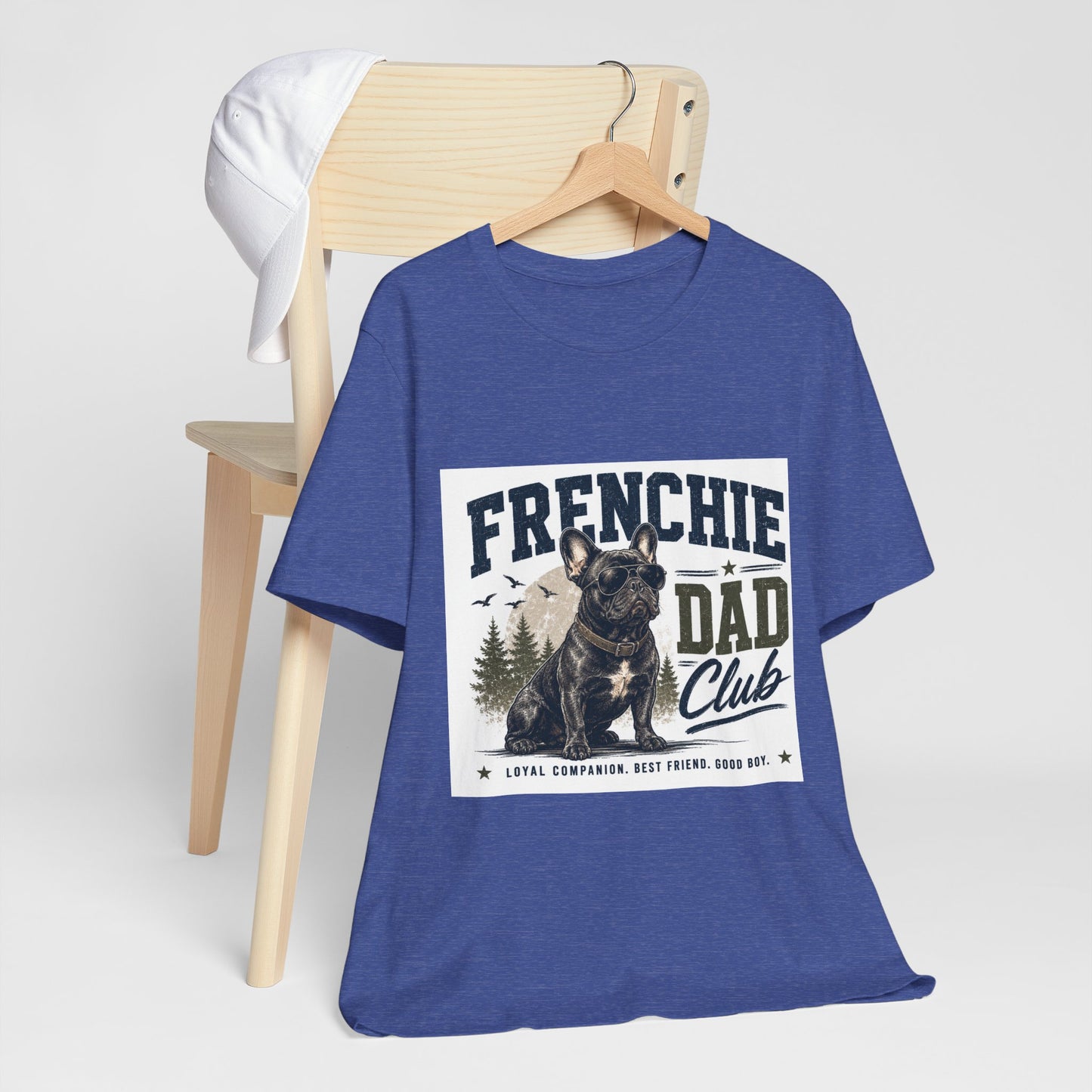 Frenchie Dad Club Shirt, French Bulldog Dad Tee, Dog Dad Gift, French Bulldog Shirt for Men, Father’s Day Frenchie T-Shirt, Dog Lover Graphic Tee
