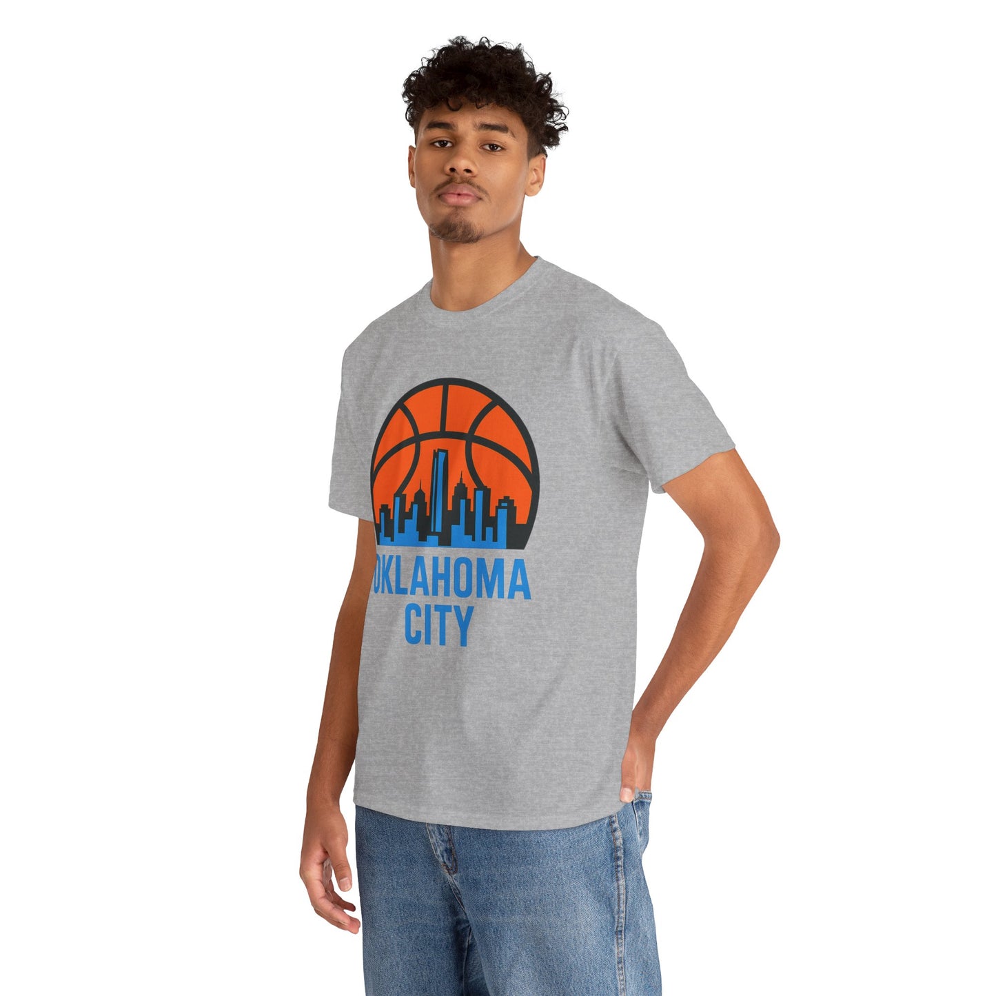 Oklahoma City Basketball Skyline T-Shirt
