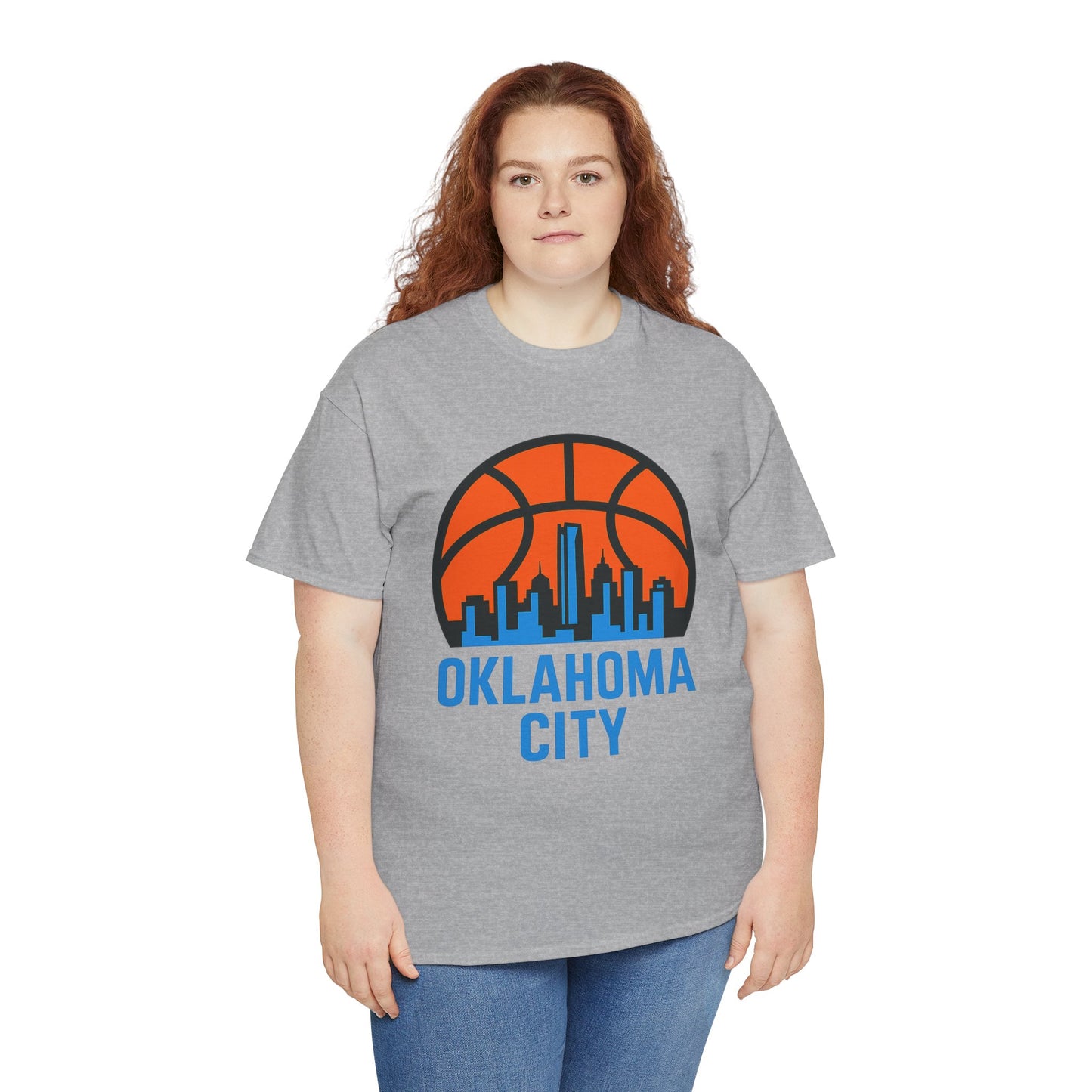 Oklahoma City Basketball Skyline T-Shirt