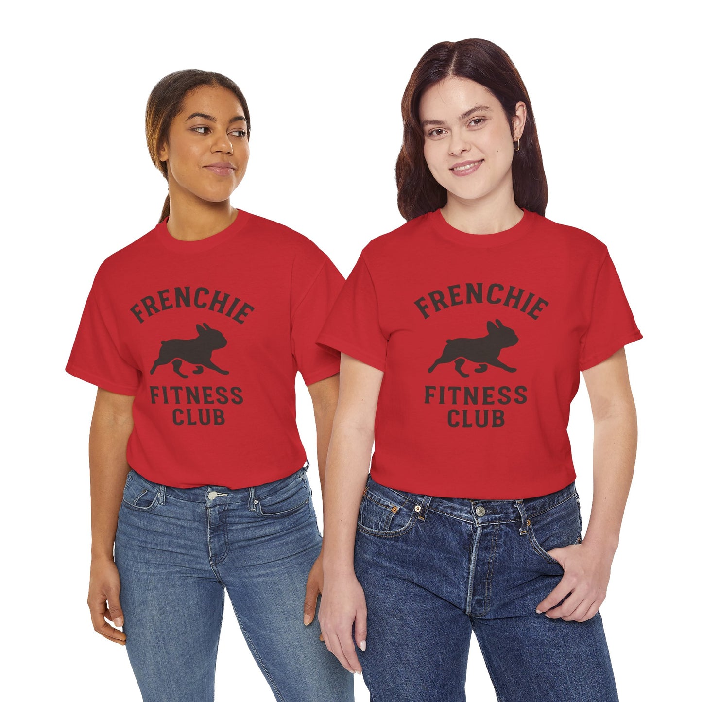 Frenchie Fitness Club T-Shirt | Funny French Bulldog Gym Tee | Dog Lover Workout Shirt | Frenchie Mom Gift | Cute Fitness Dog Graphic Tee